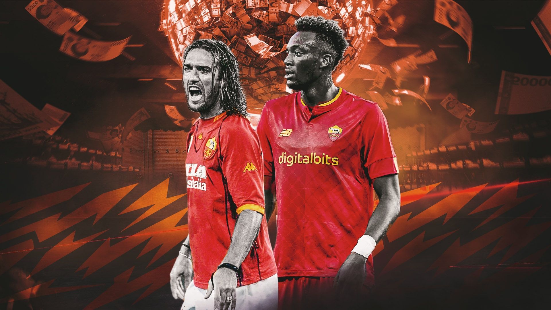 Roma Batistuta Abraham