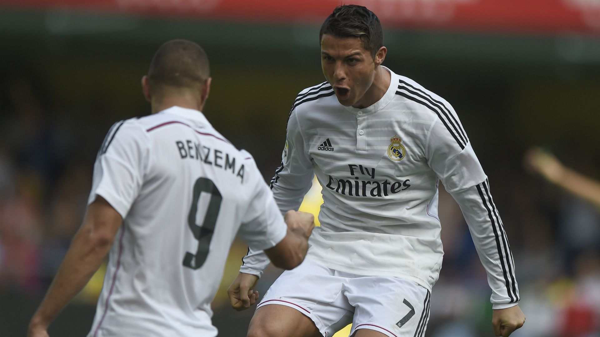 Cristiano Ronaldo Karim Benzema Villarreal Real Madrid La Liga