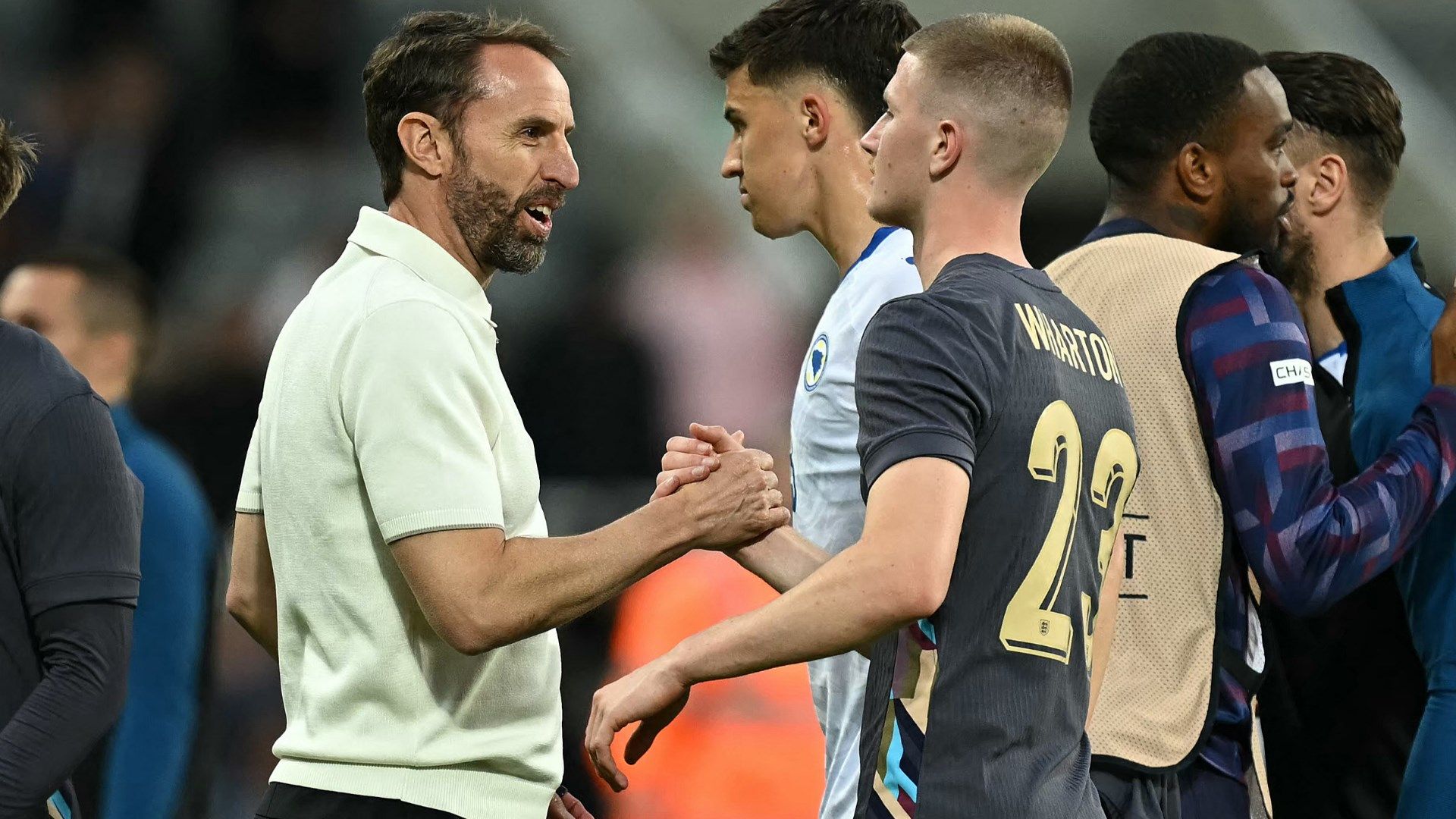 Gareth Southgate Adam Wharton England 2024