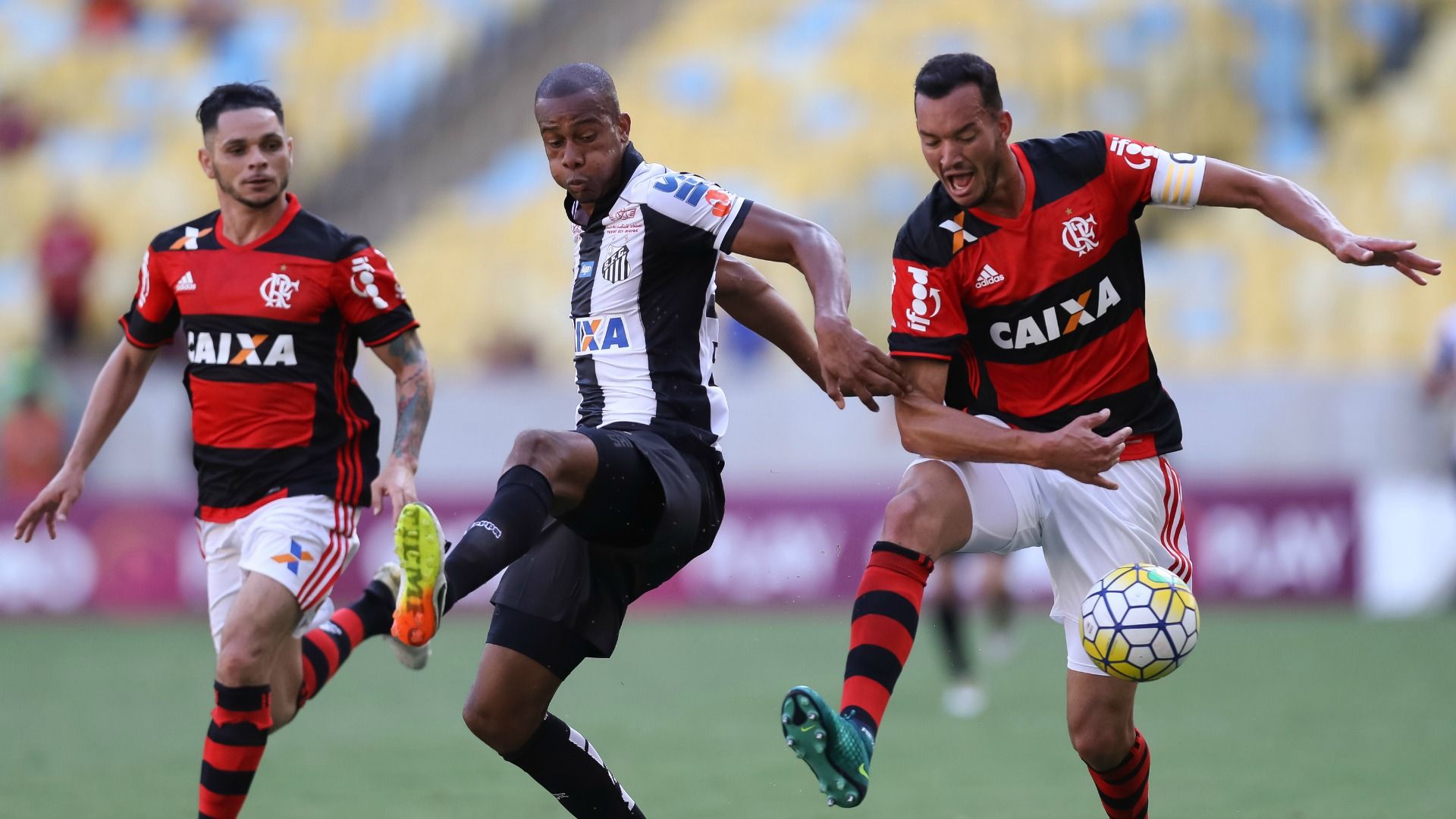 Pará, Copete, Rever - Flamengo x Santos 271116