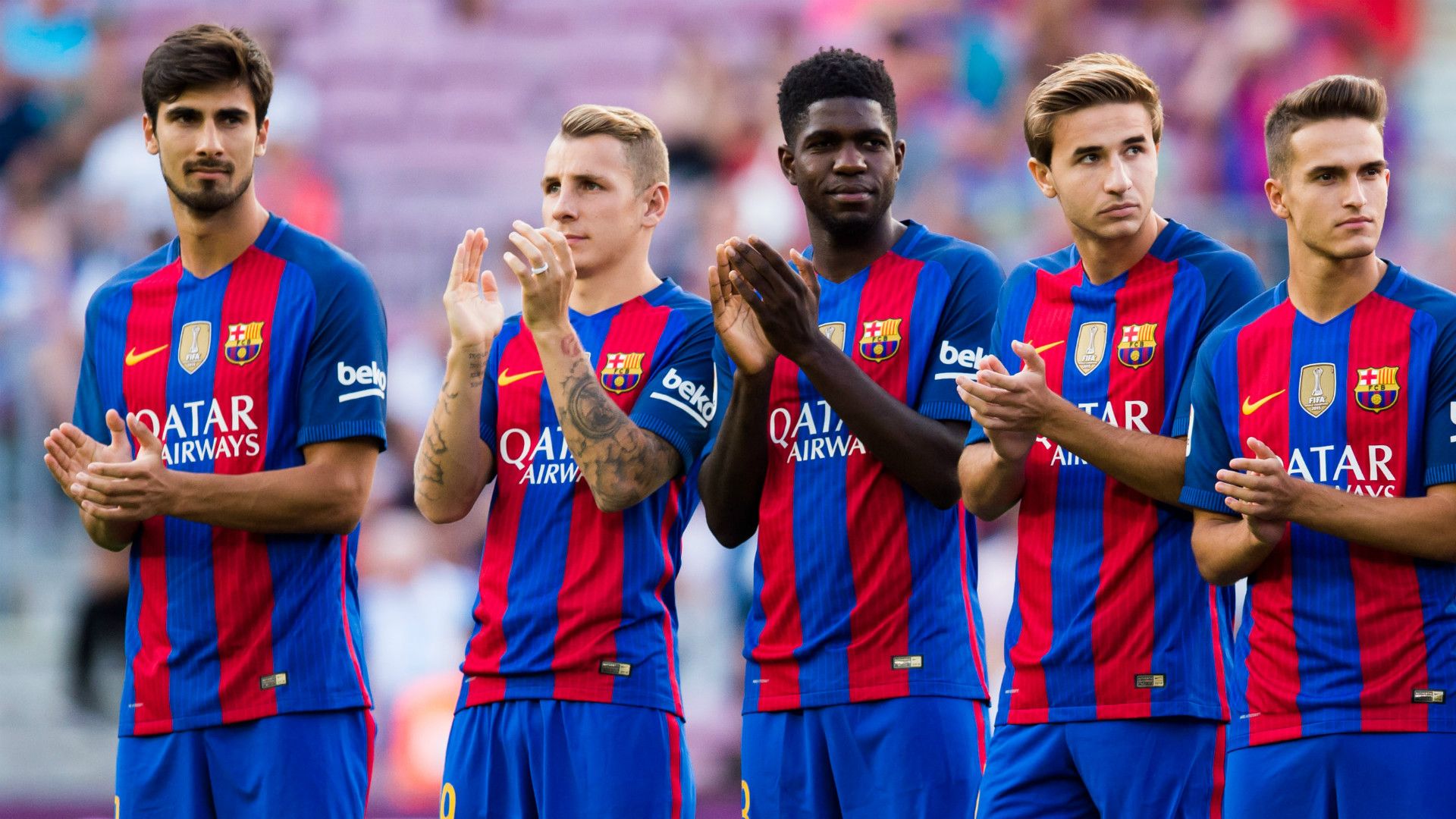 FC Barcelona Umtiti, Digne, Gomes