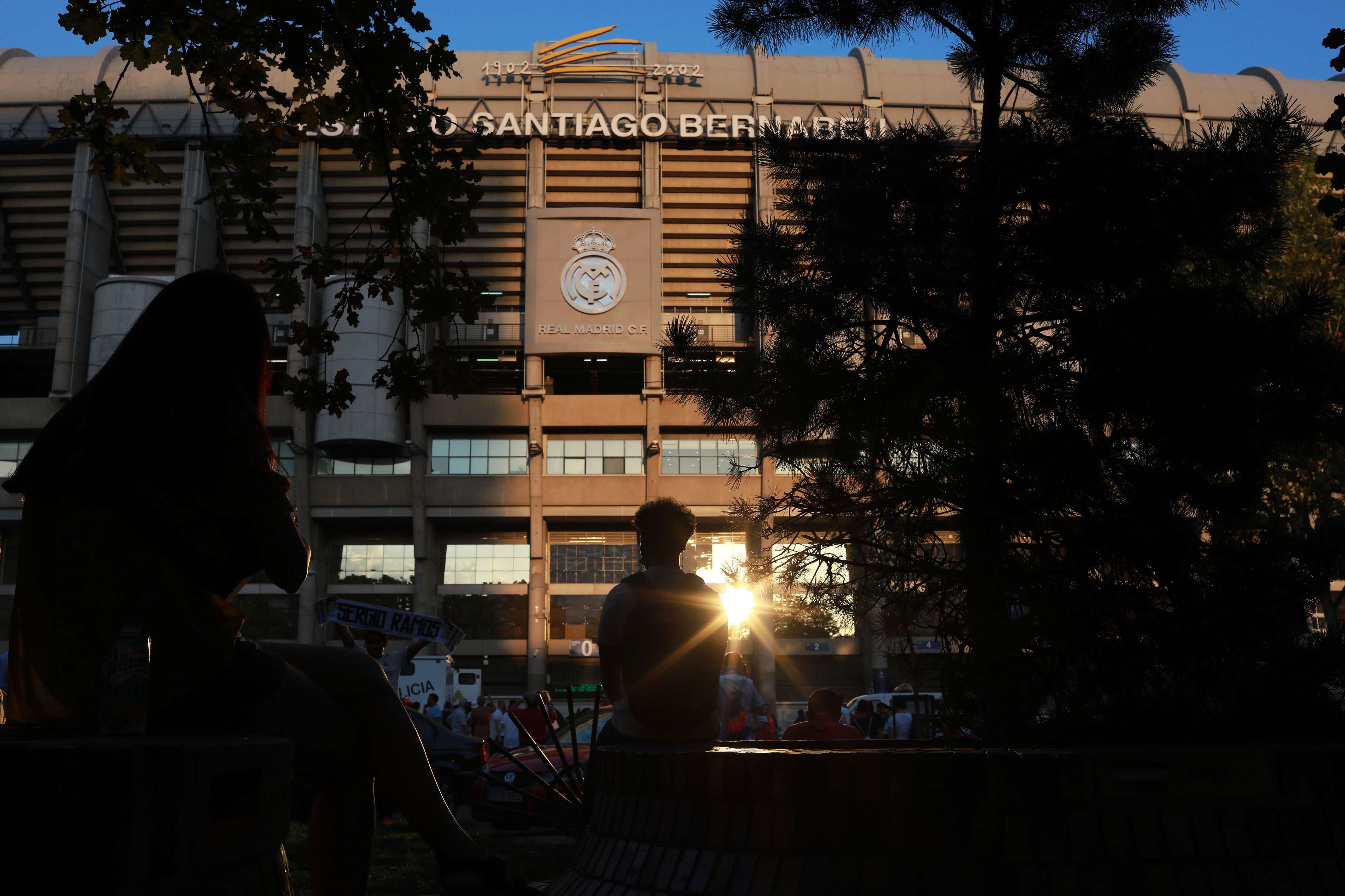 Real MAdrid Santiago Bernabeu view