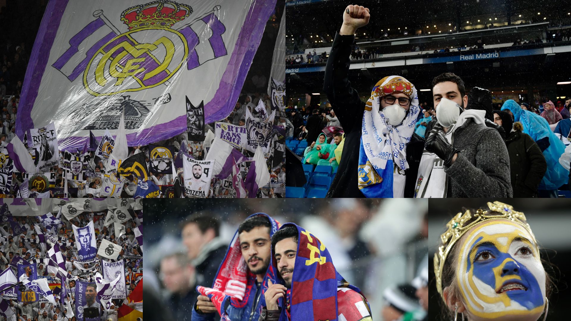 Ambiente Bernabéu en el Clásico