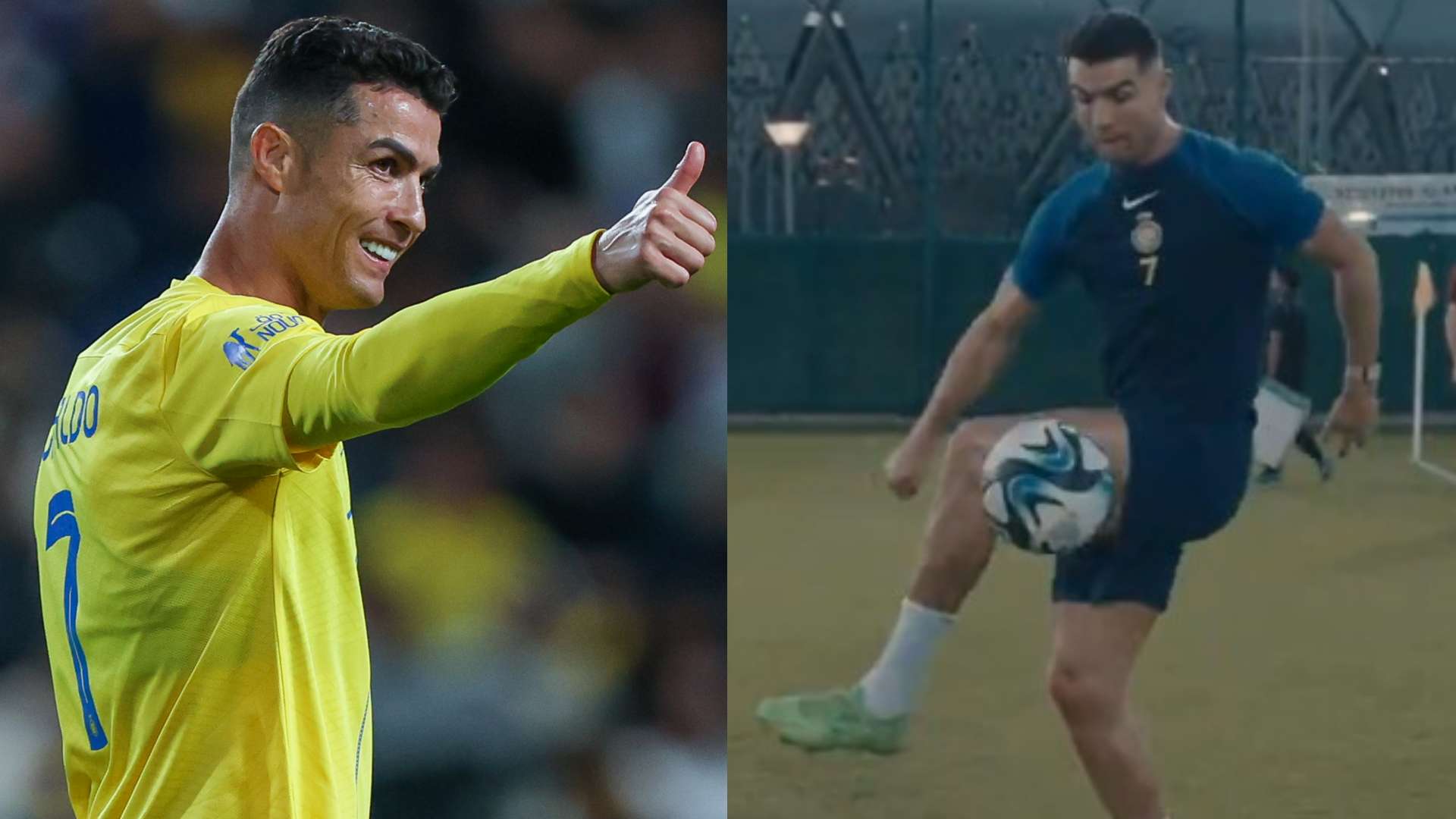 Cristiano Ronaldo Al-Nassr teaching trick