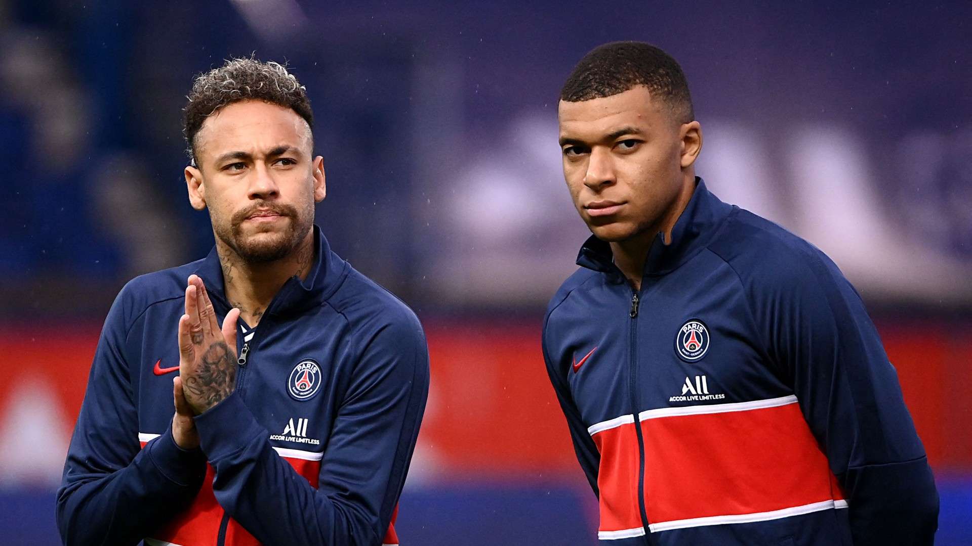 Neymar Kylian Mbappe Paris PSG