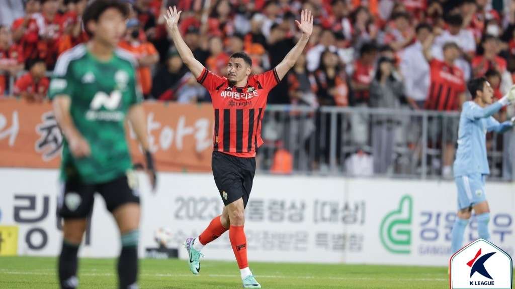 강원 야고 득점