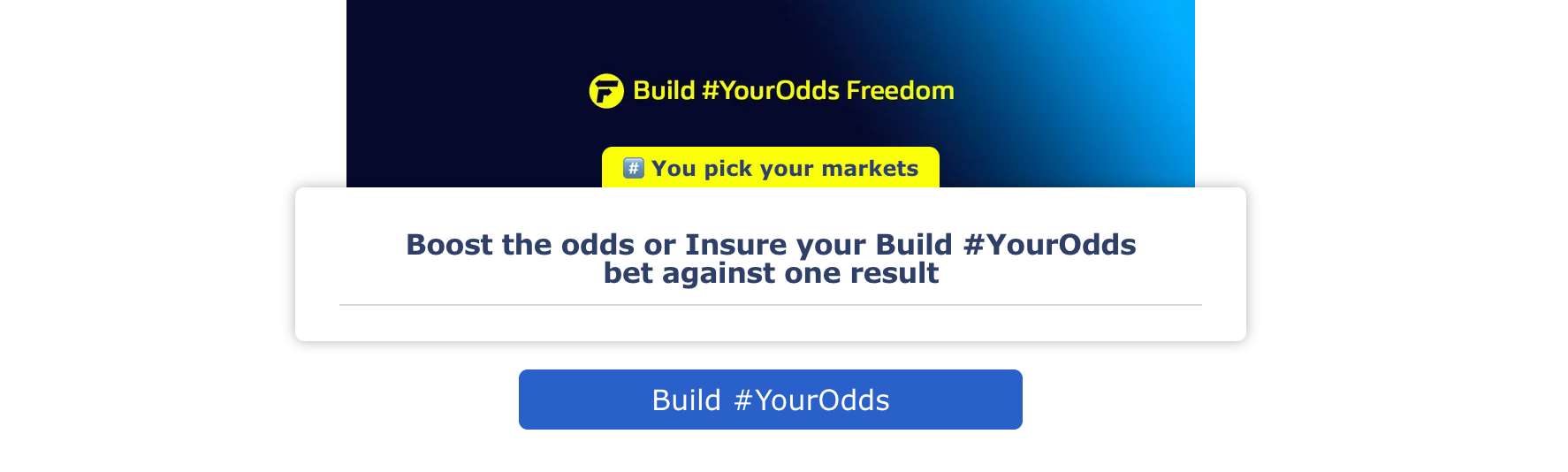 William Hill Build Your Odds Freedom