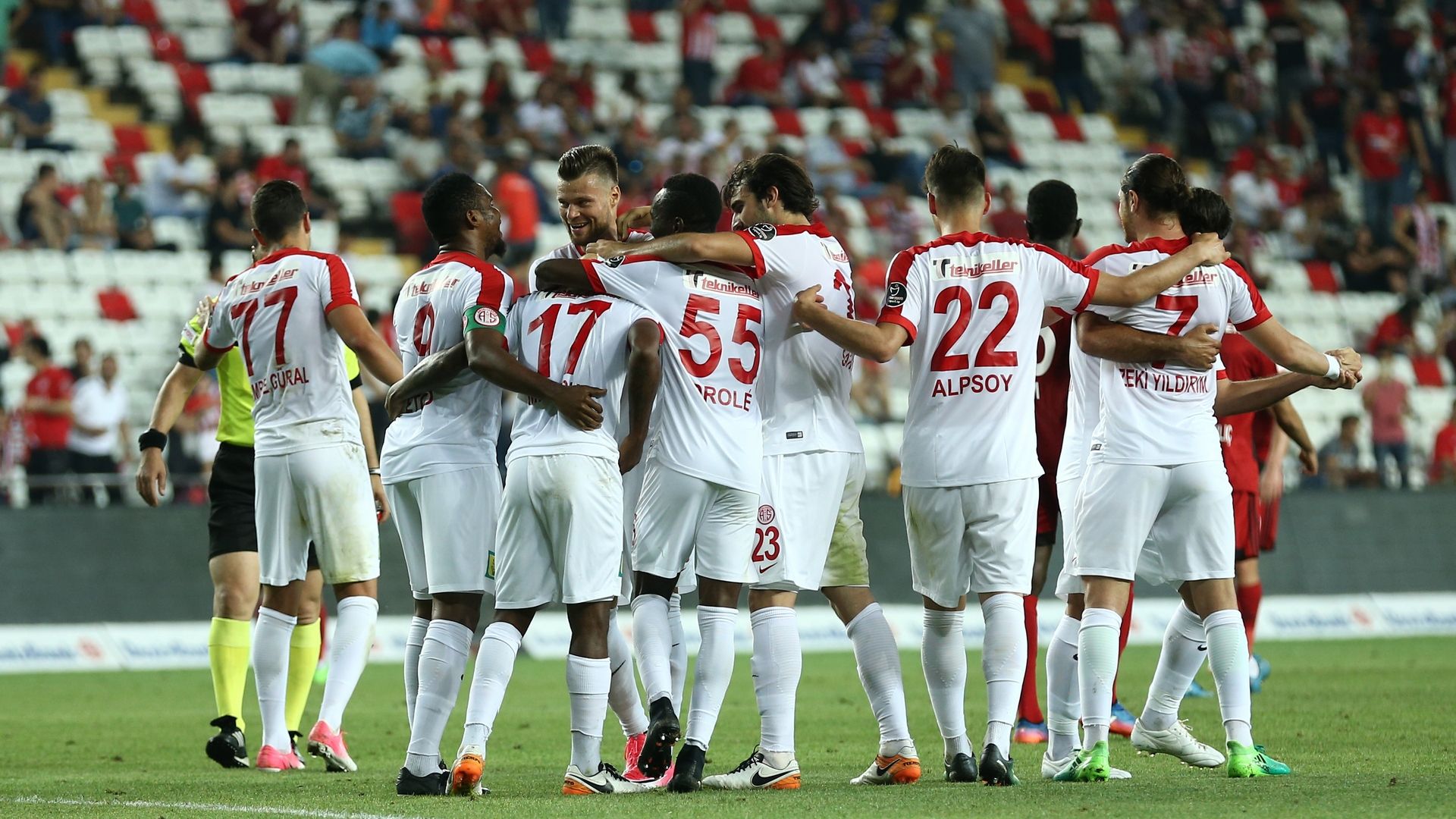 antalyaspor gaziantepspor goal celebration 06022017