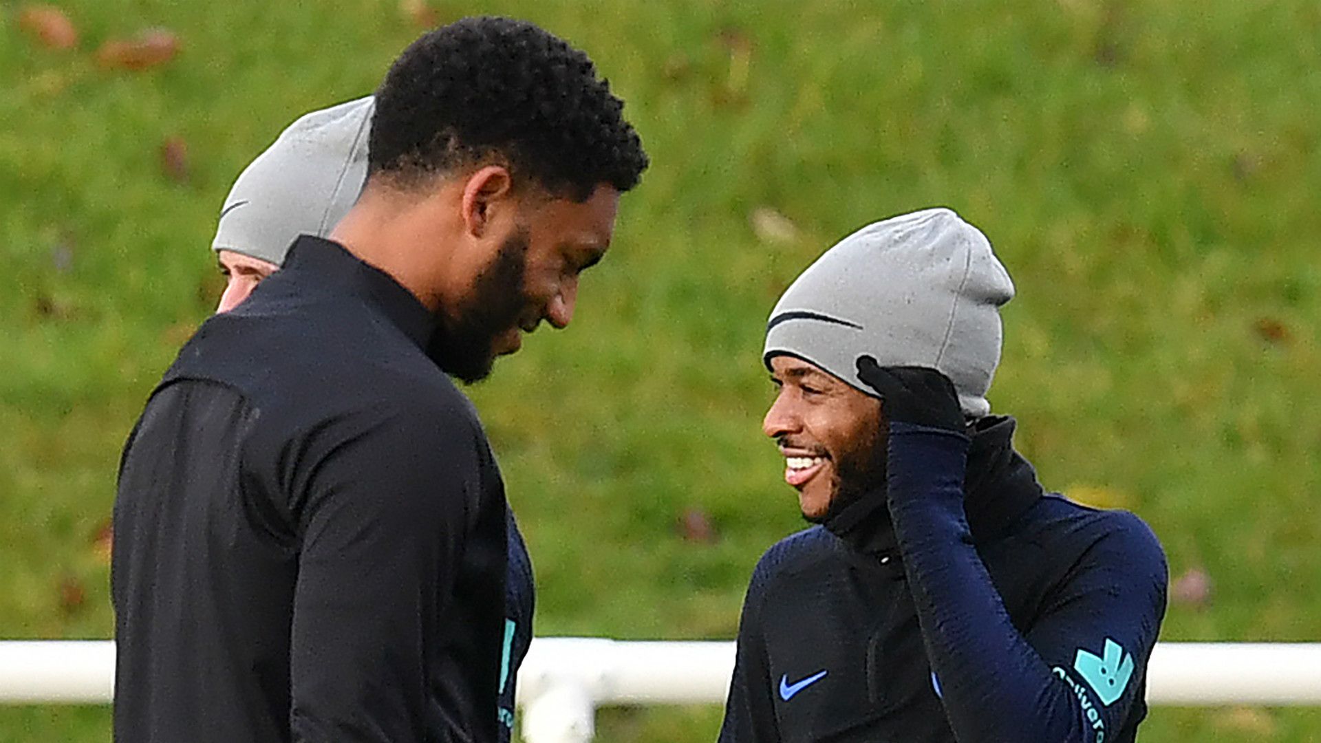 Joe Gomez Raheem Sterling England 2019