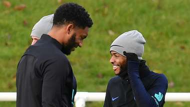 Joe Gomez Raheem Sterling England 2019