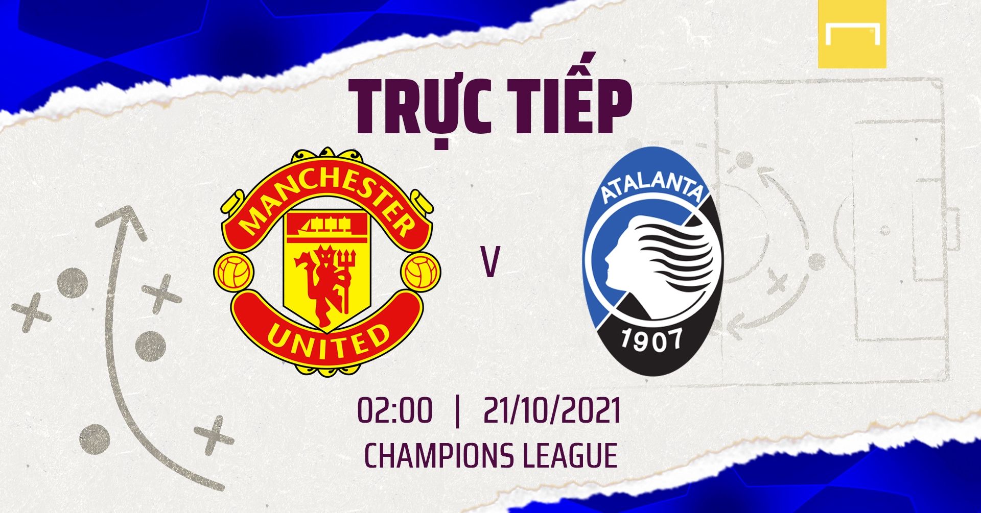 Live Manchester United vs Atalanta Champions League 21/22 GFX