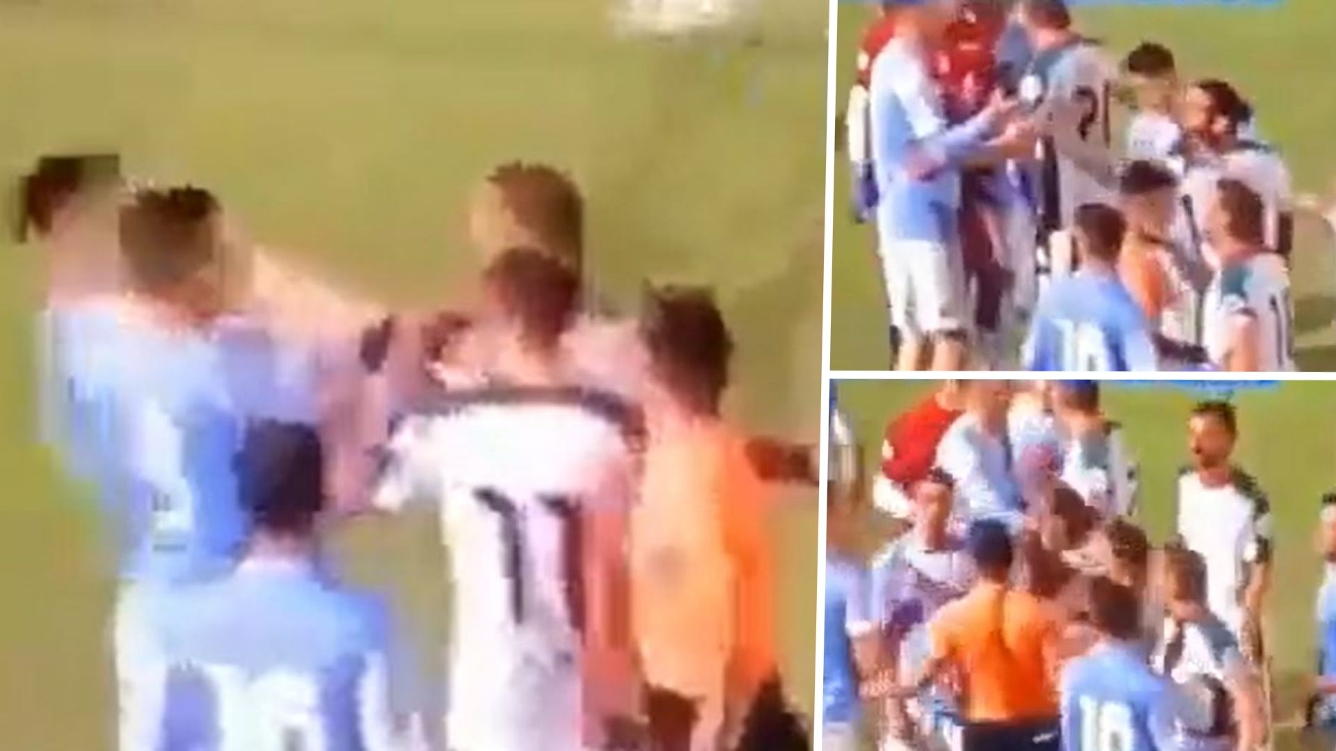 Totti calcio a 8 rissa