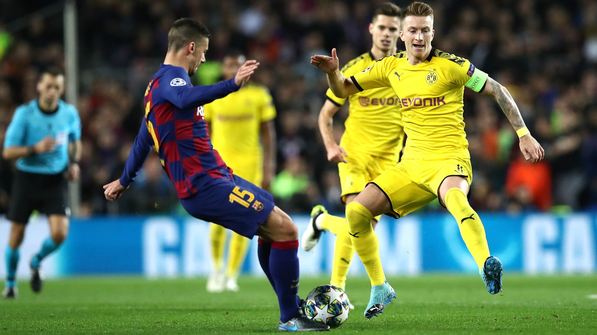 Clement Lenglet Marco Reus FC Barcelona Borussia Dortmund Champions League 2019