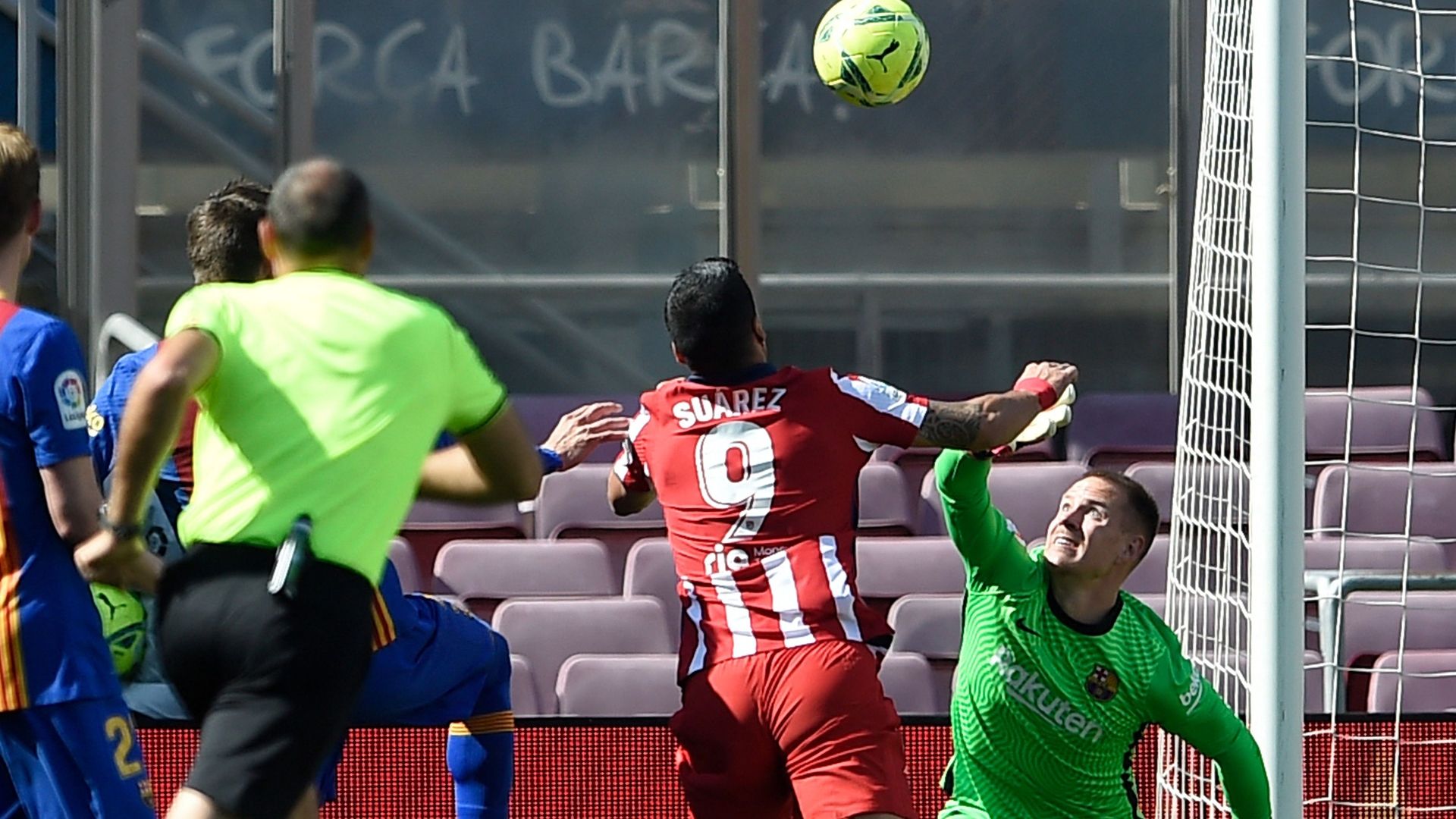 Ter Stegen y Suárez, Barcelona vs. Atlético de Madrid