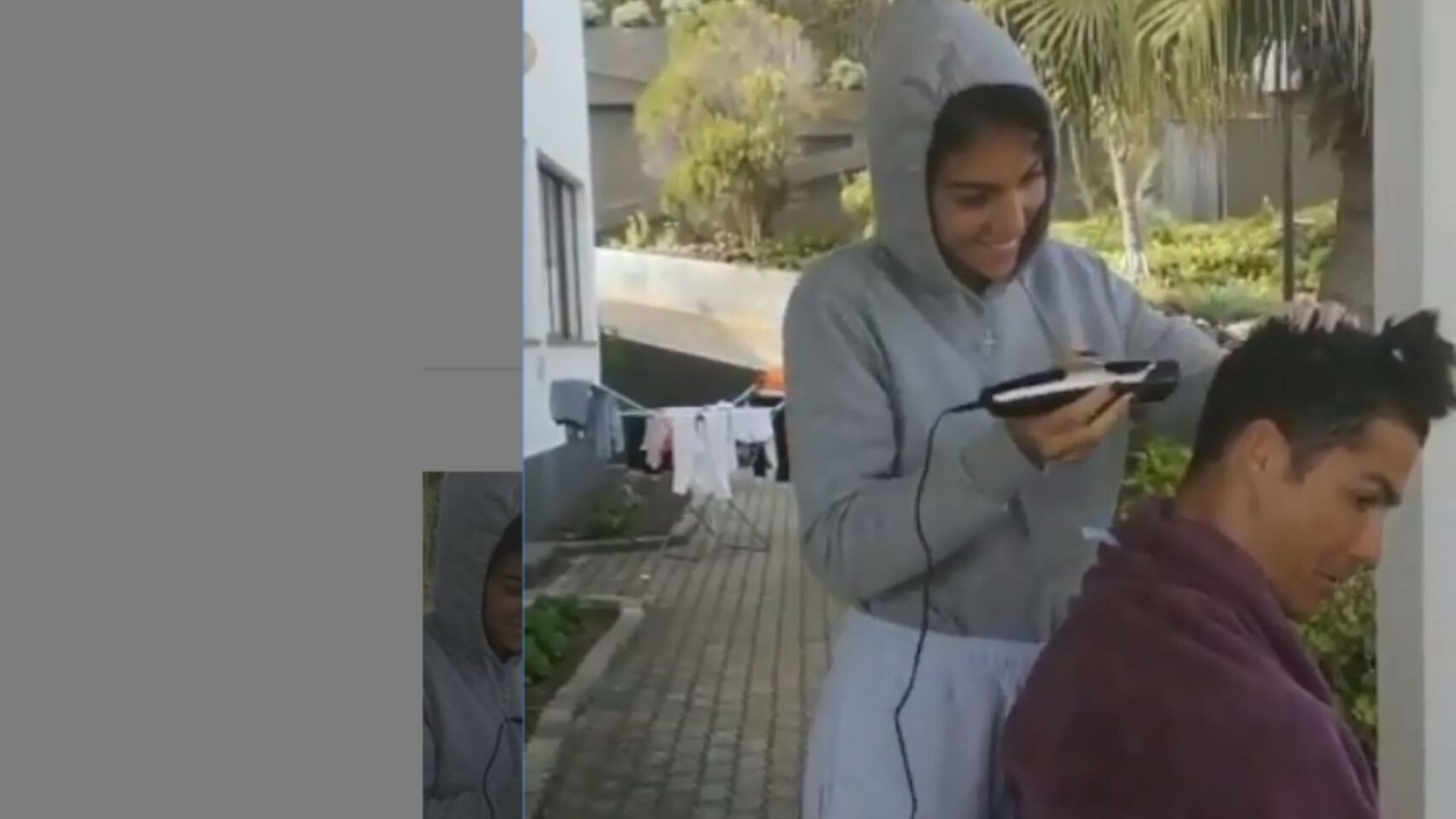 Cristiano Ronaldo captura peluquería