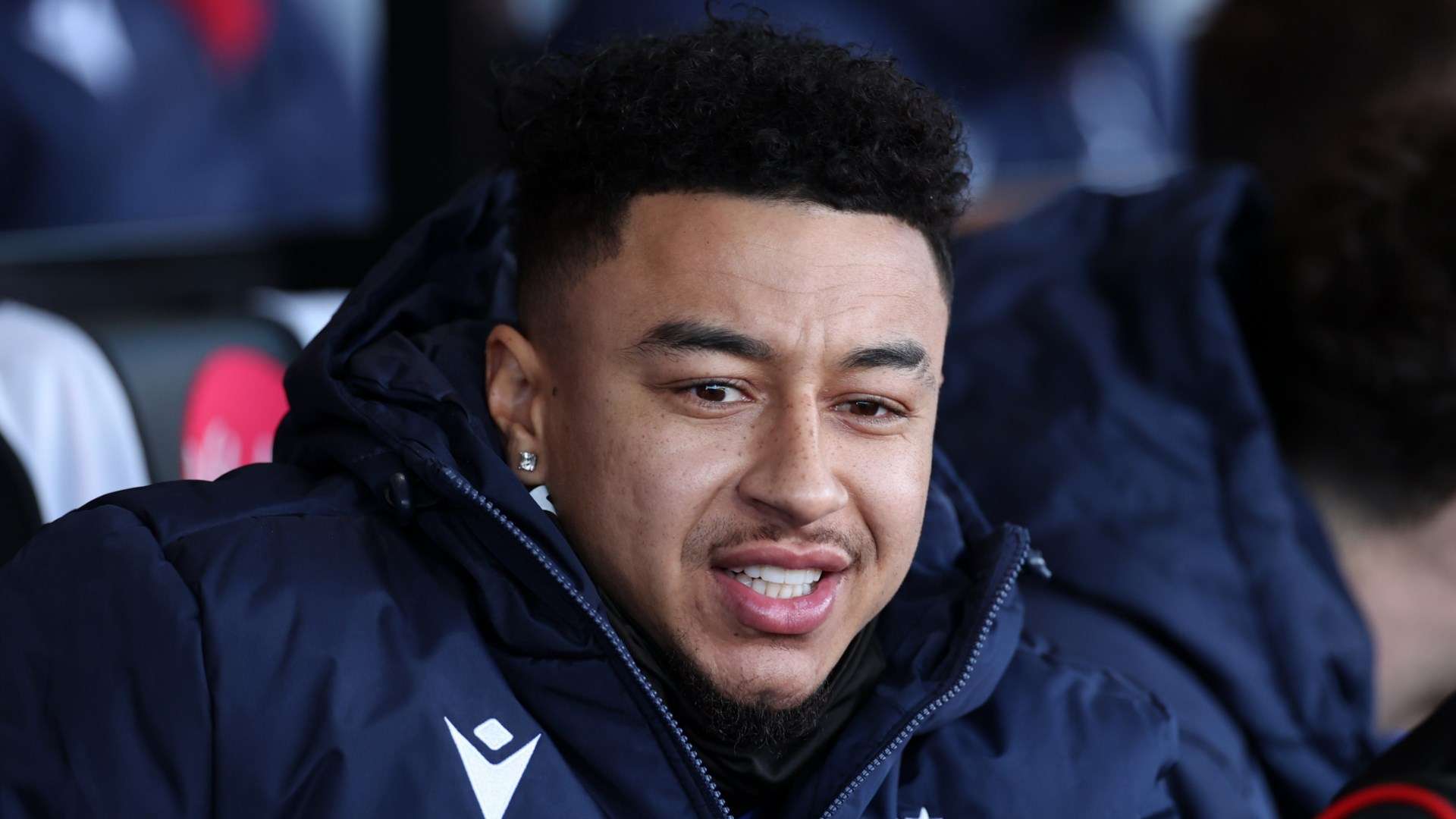 Jesse Lingard Nottingham Forest bench