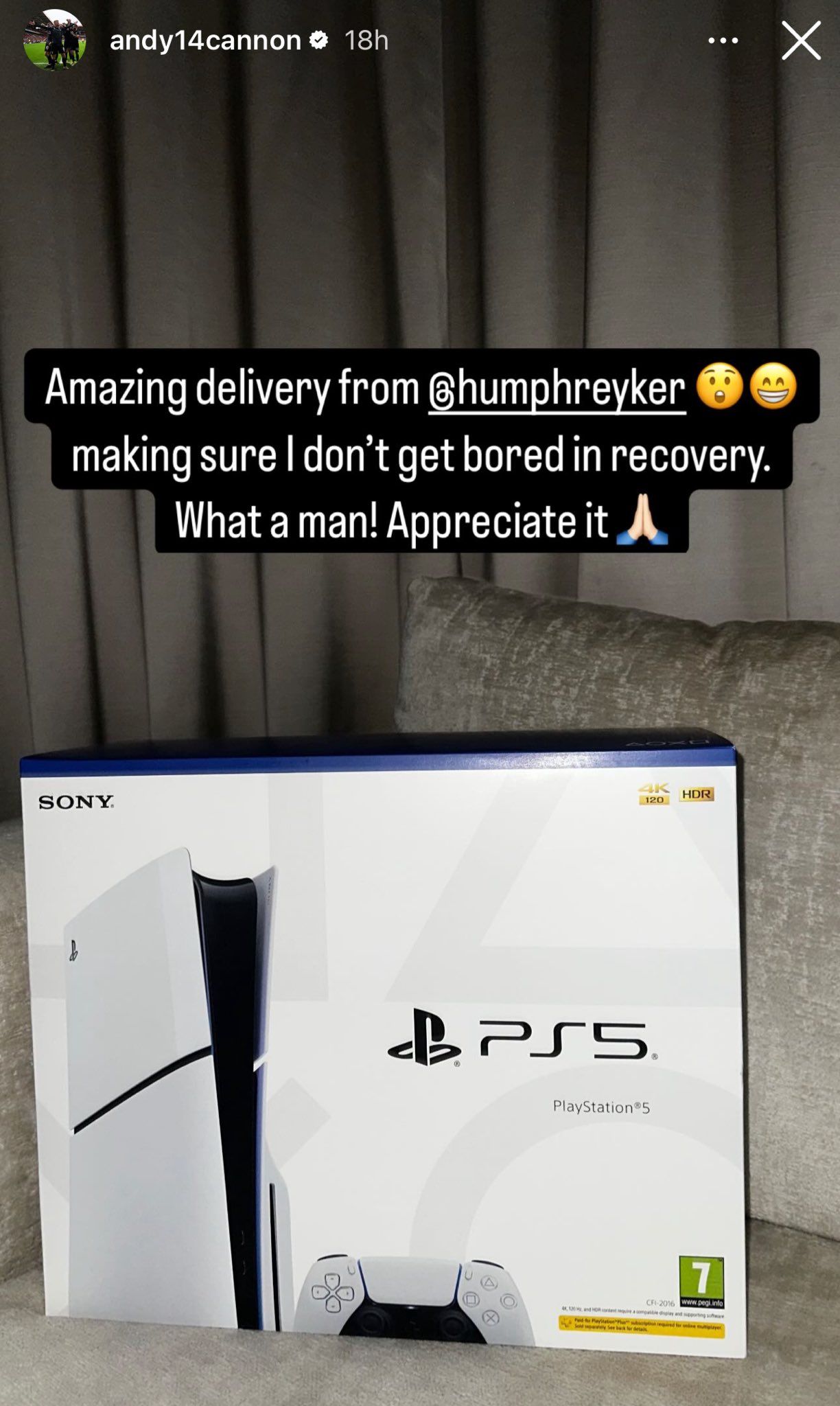 Andy Cannon PS5 Humphrey Ker Wrexham