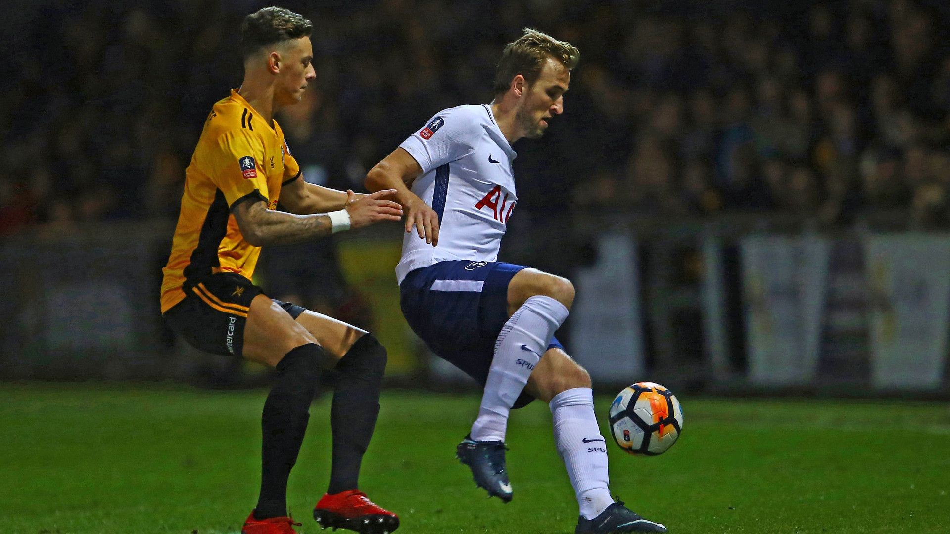 Ben White Harry Kane Newport County Tottenham 2018