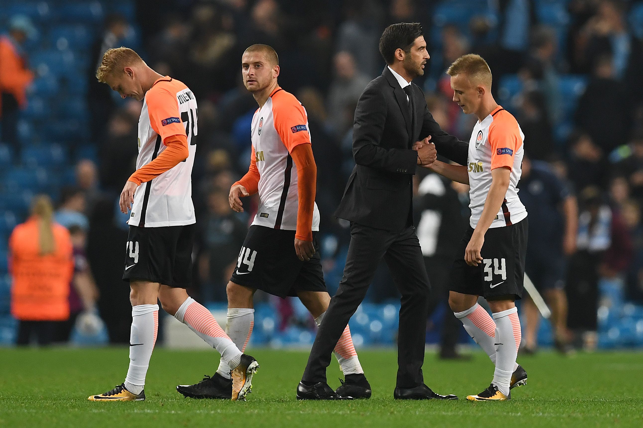 Paulo Fonseca Ivan Petryak Manchester City Shakhtar Donetsk UEFA Champions League