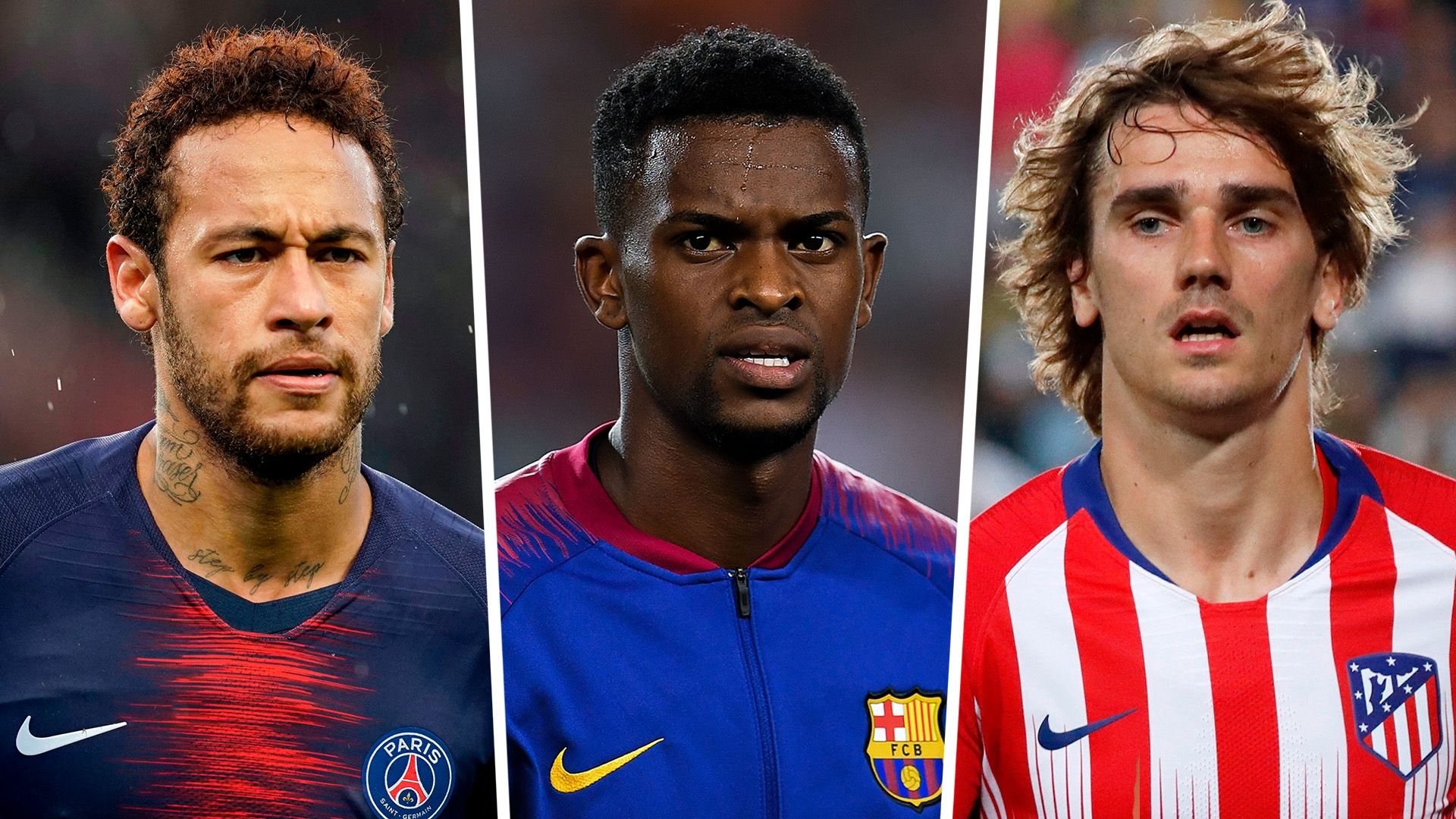 Neymar Nelson Semedo Antoine Griezmann