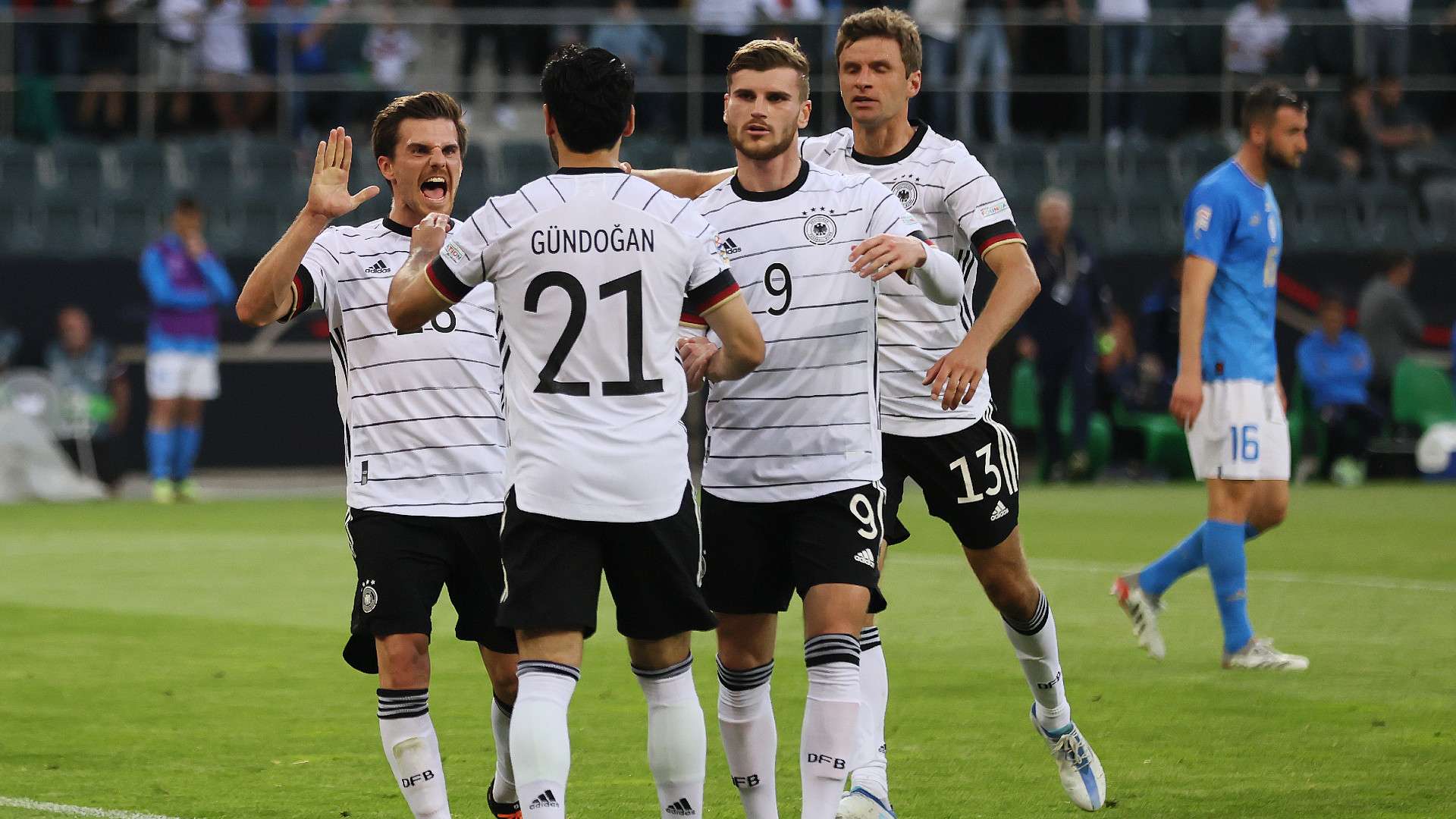 Celebrate Germany Italy Nations League