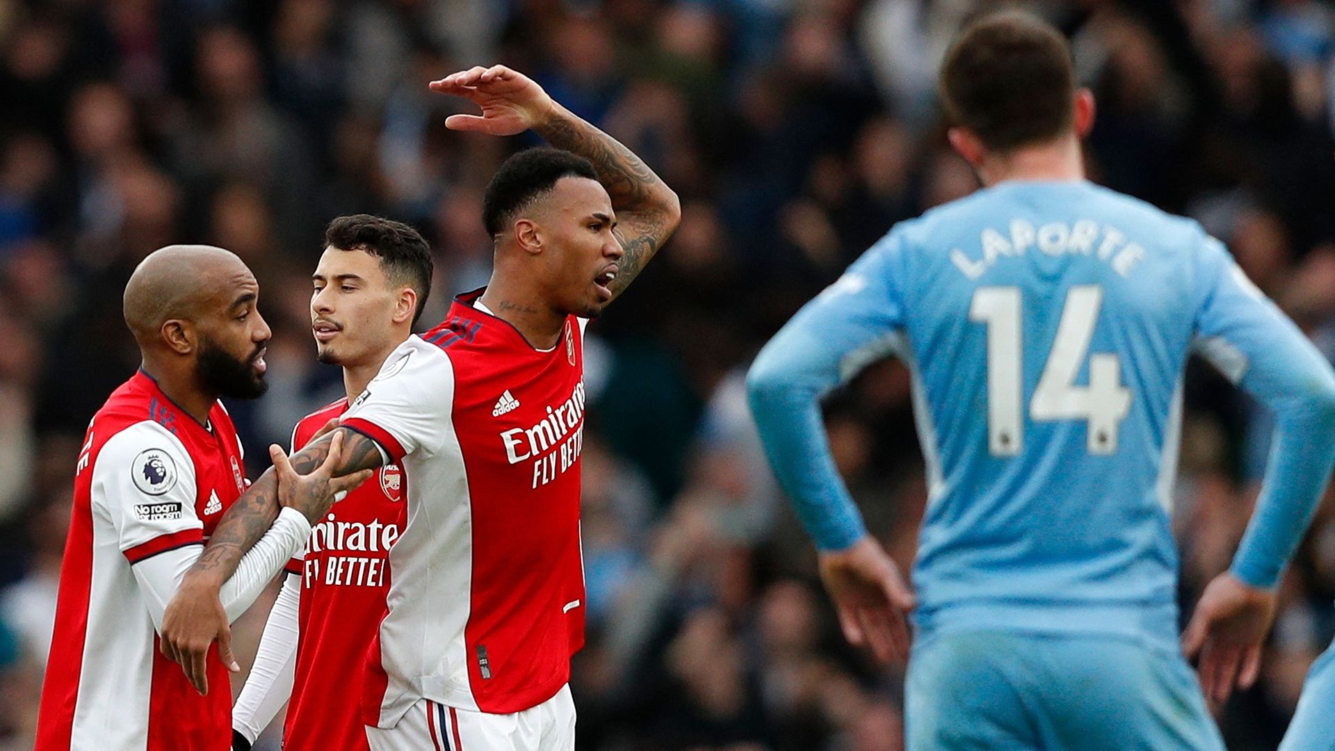 Gabriel Arsenal Manchester City Premier League 2021-22