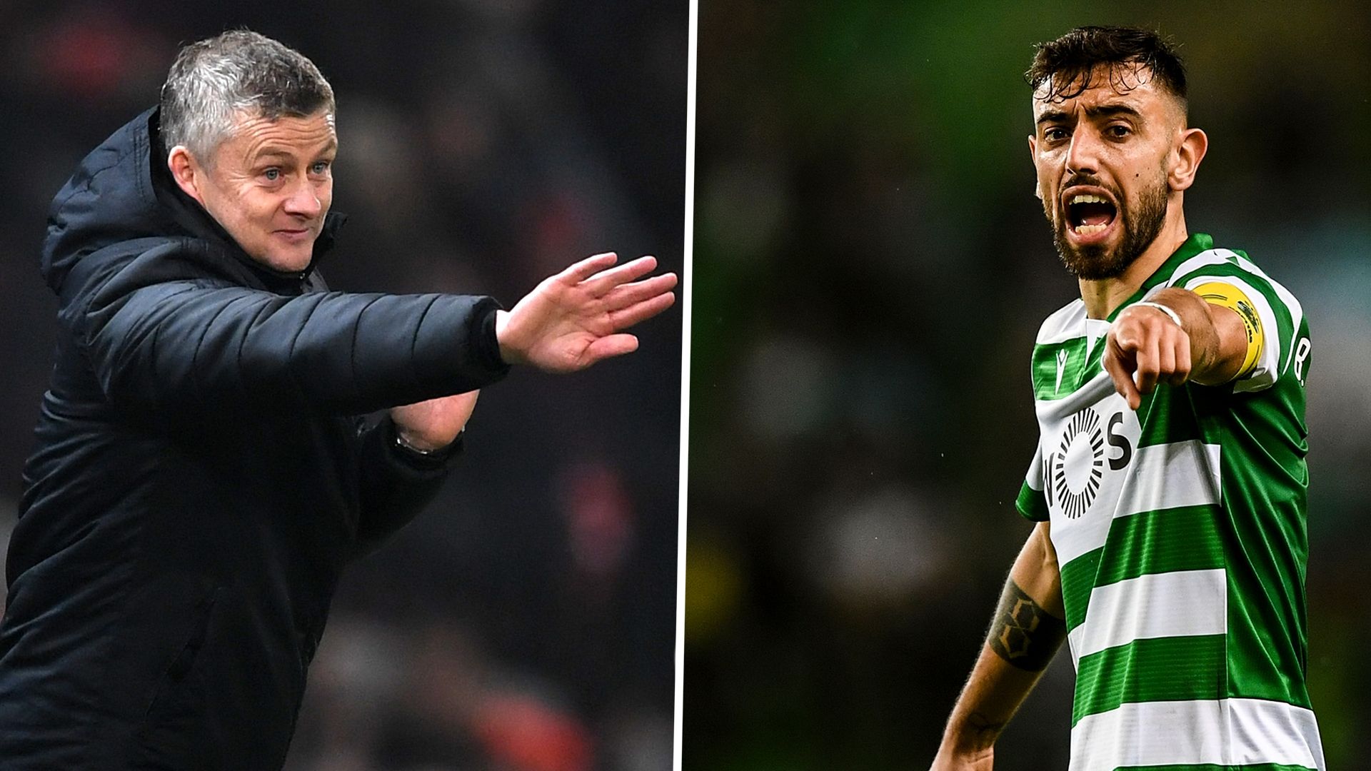 Ole Gunnar Solskjaer Bruno Fernandes Man Utd Sporting