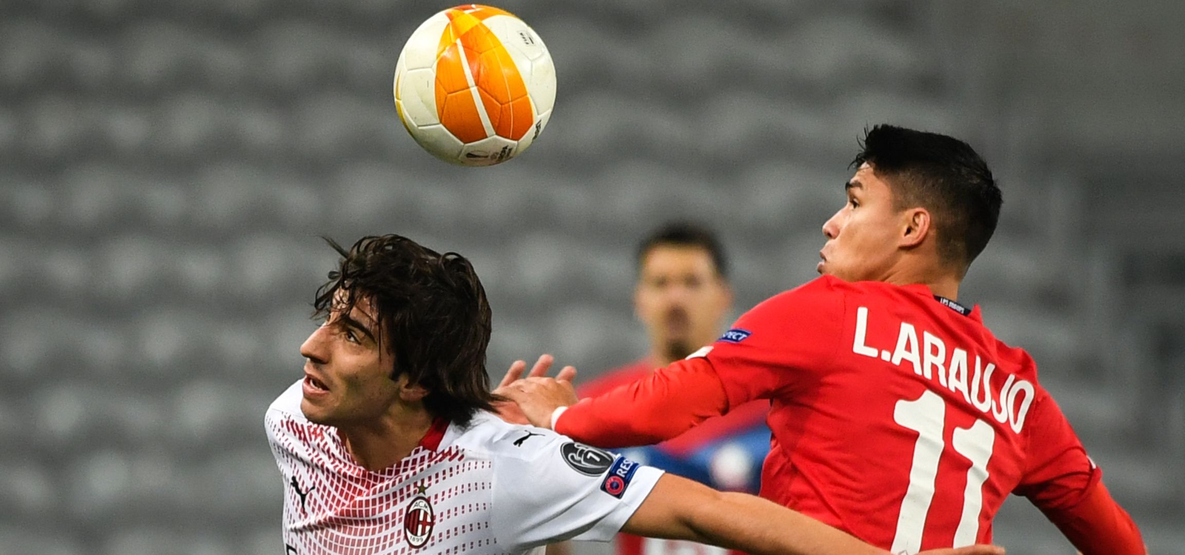 Sandro Tonali Luiz Araujo Lille Milan Europa League 26112020