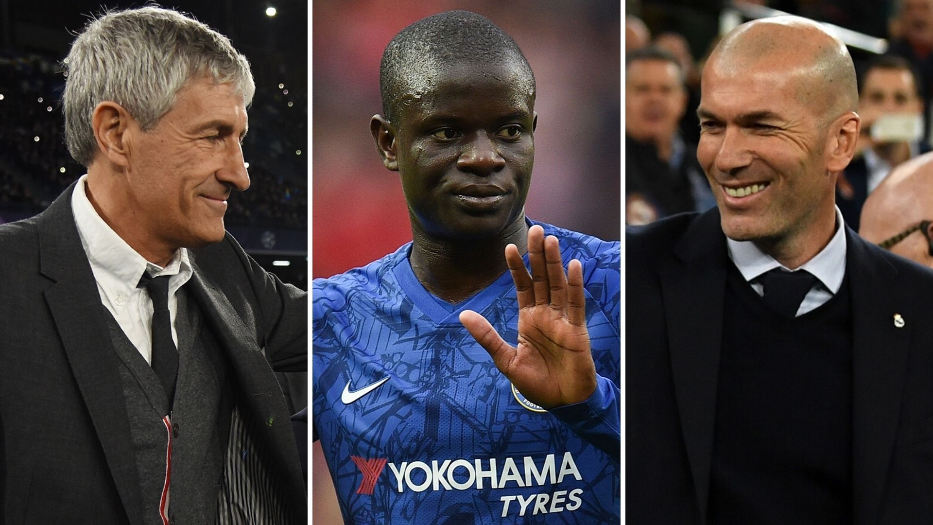 Setién, Kanté y Zidane (Barcelona, Chelsea y Real Madrid)