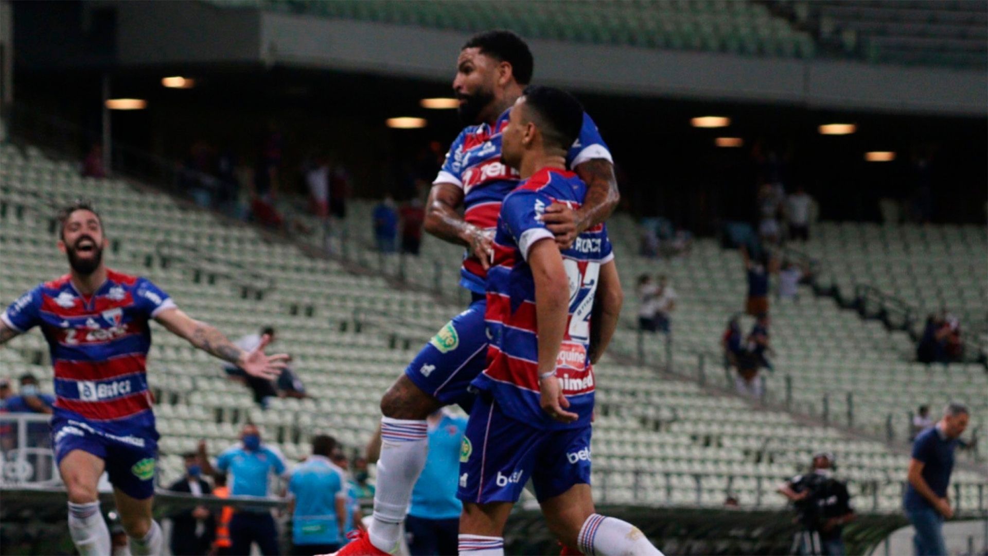 Romarinho e Yago Pikachu, Fortaleza x Grêmio, Brasileirão, 13102021