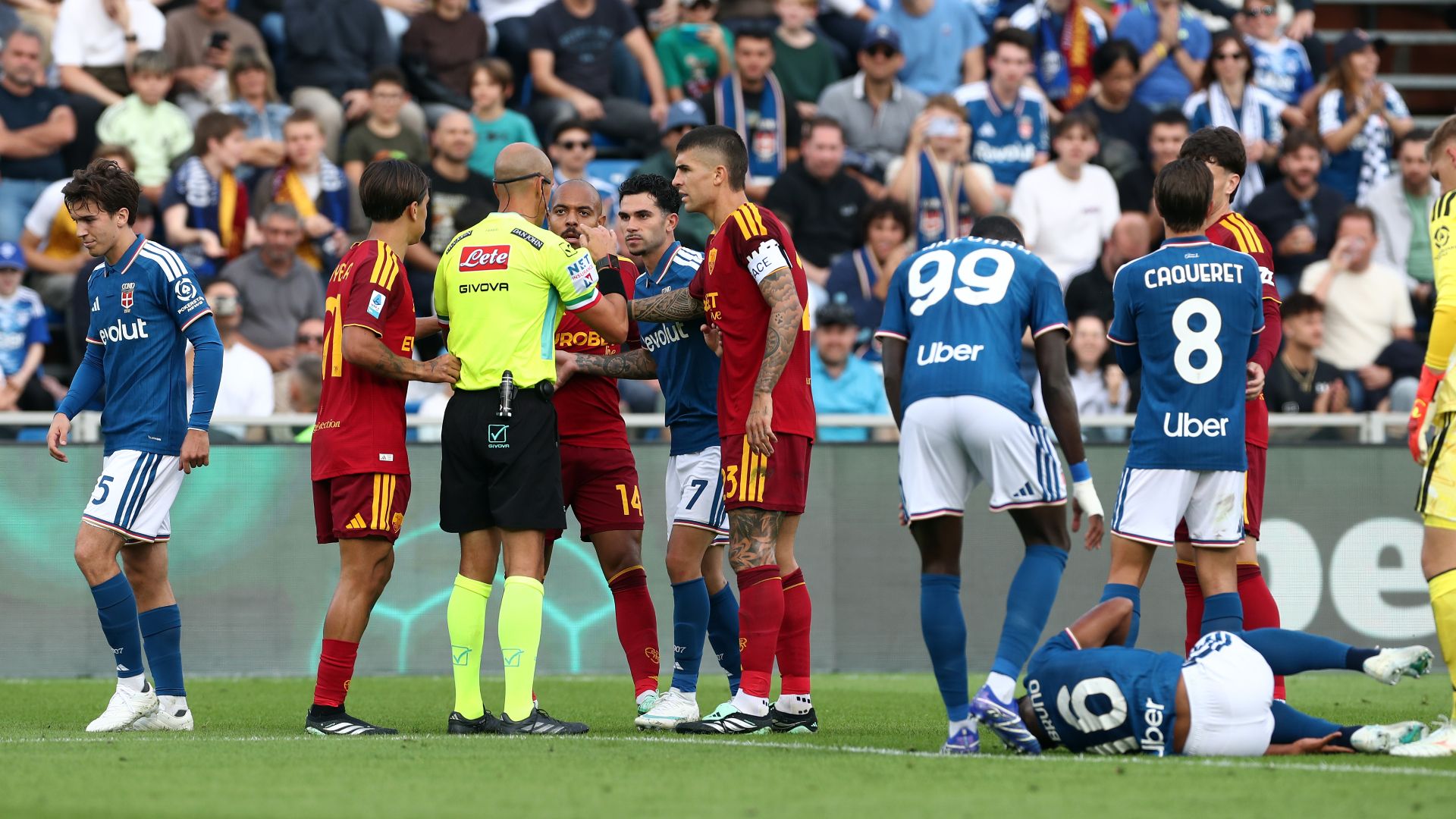 Malen espulso Como Roma