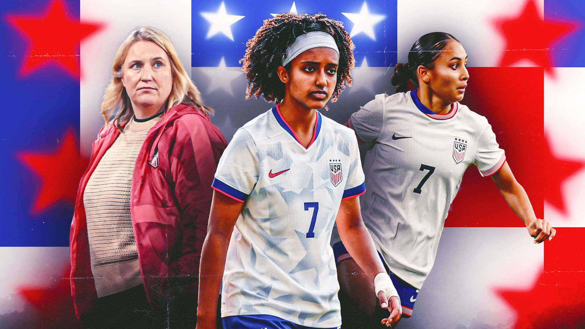 Emma Hayes, Lily Yohannes, Alyssa Thompson