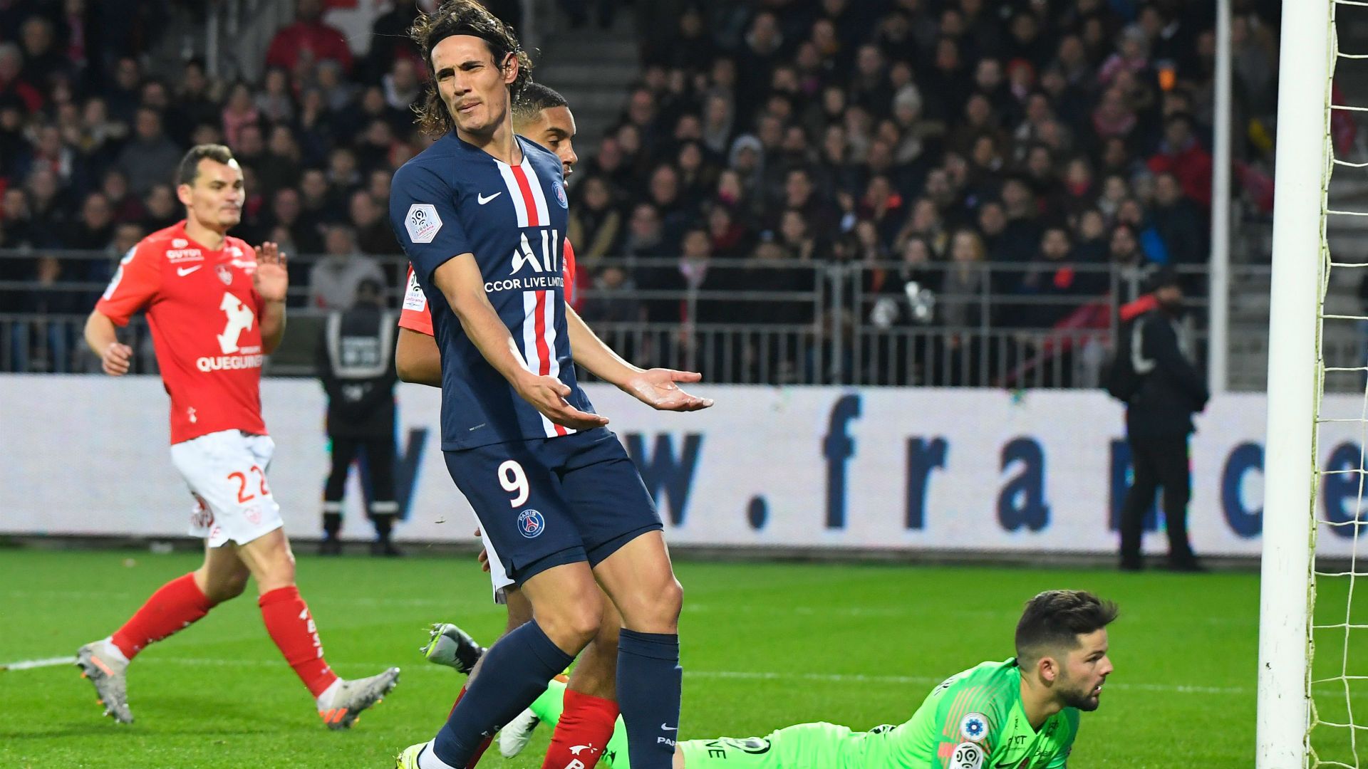 Edinson Cavani Brest PSG Ligue 1 09112019