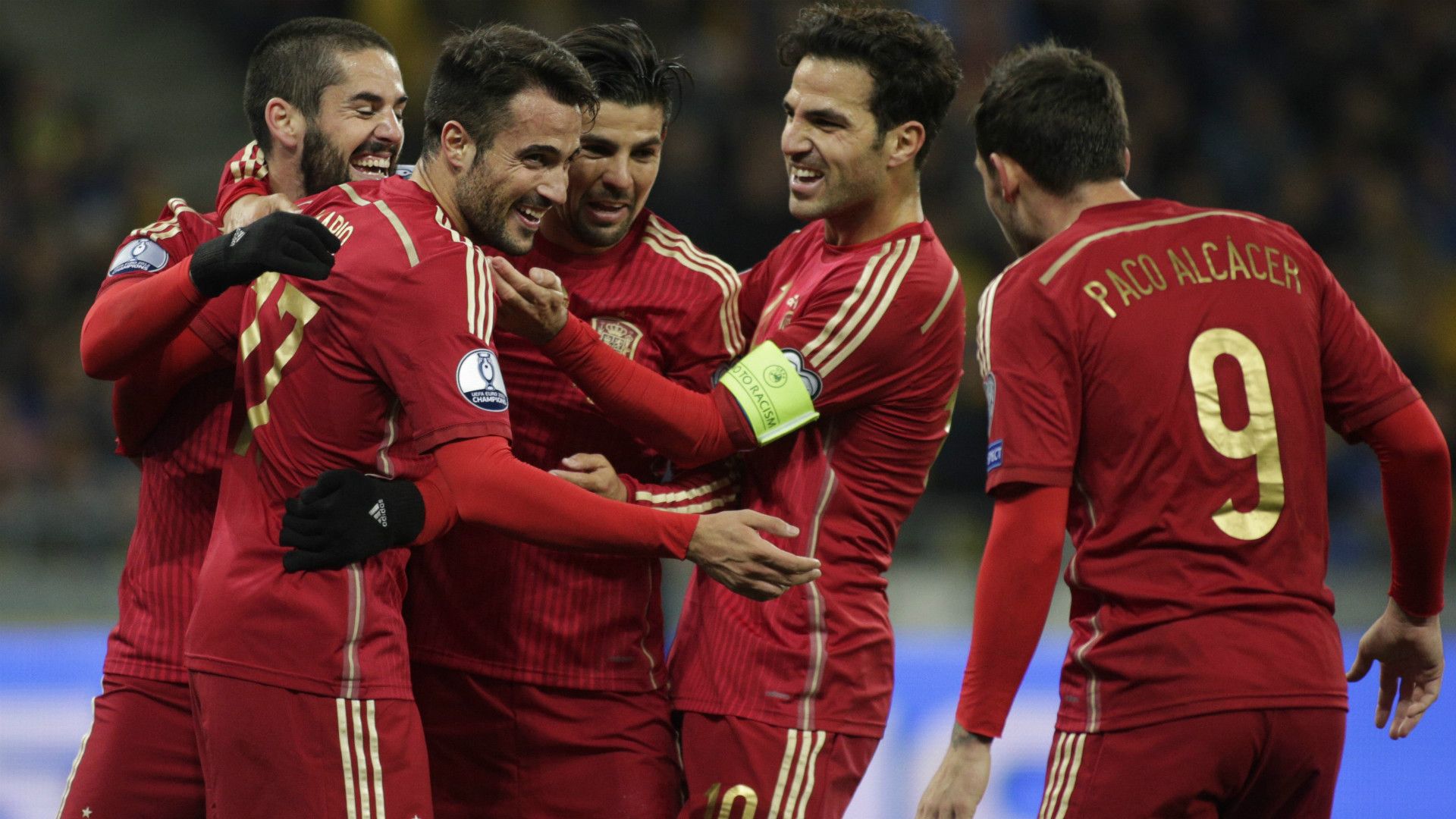 Mario Gaspar Isco Alarcón Cesc Fabregas Ukraine Spain Euro Qualifier