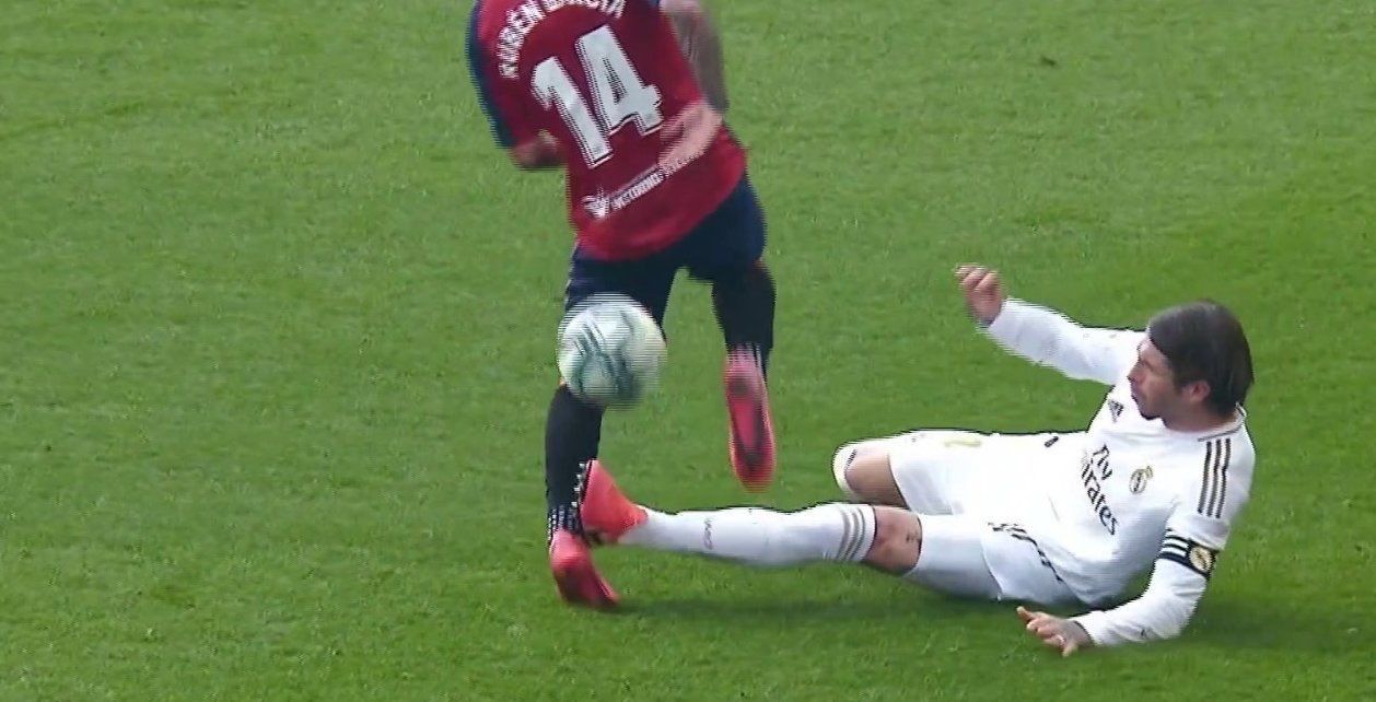 SERGIO RAMOS OSASUNA REAL MADRID 09022020