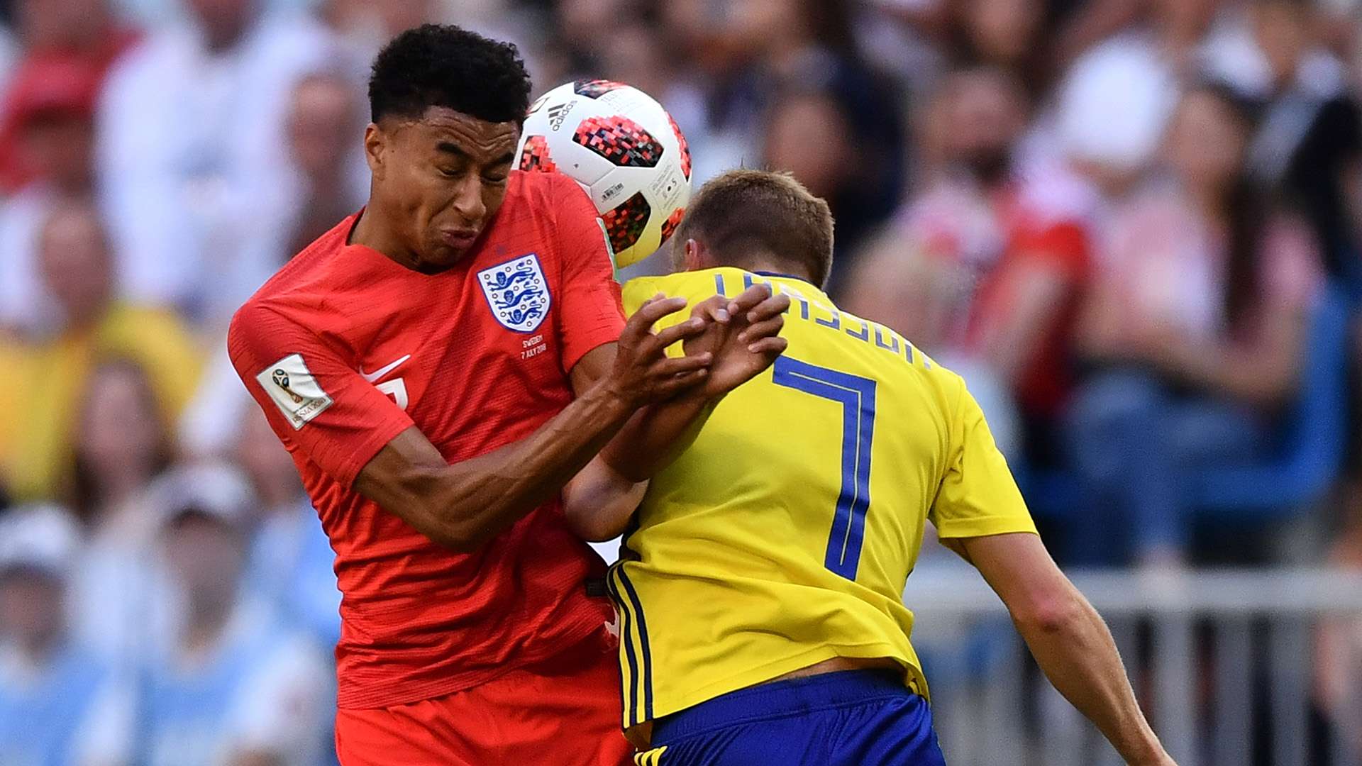 Jesse Lingard Sebastian Larsson Sweden England World Cup 2018 070718