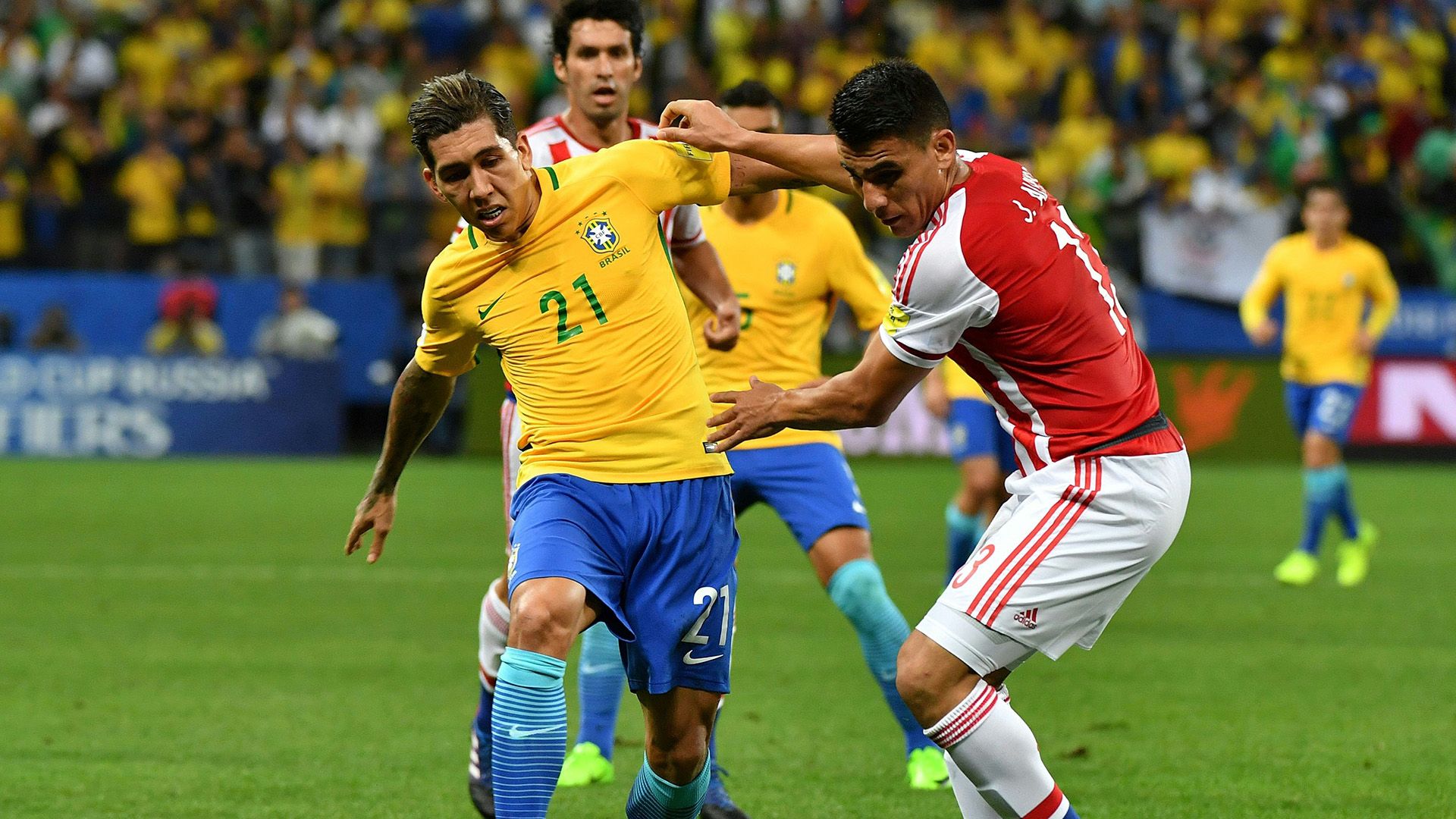 Firmino Brasil Paraguai Eliminatorias 2018 28032017