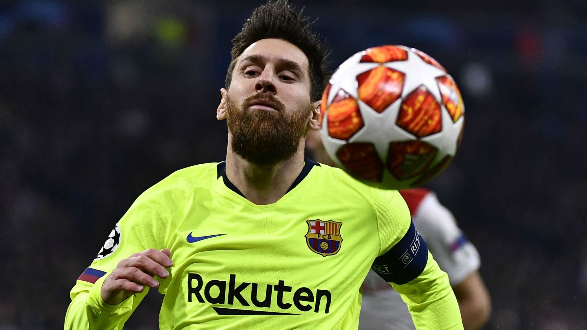 MESSI LYON BARCELONA CHAMPIONS LEAGUE