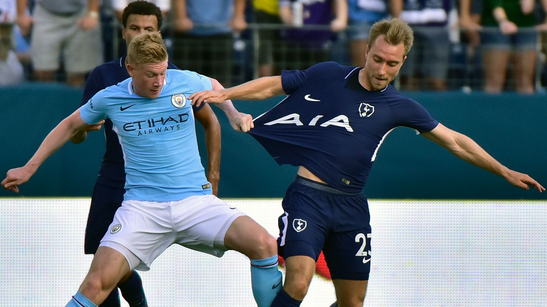 Kevin De Bruyne Christian Eriksen Manchester City Tottenham ICC