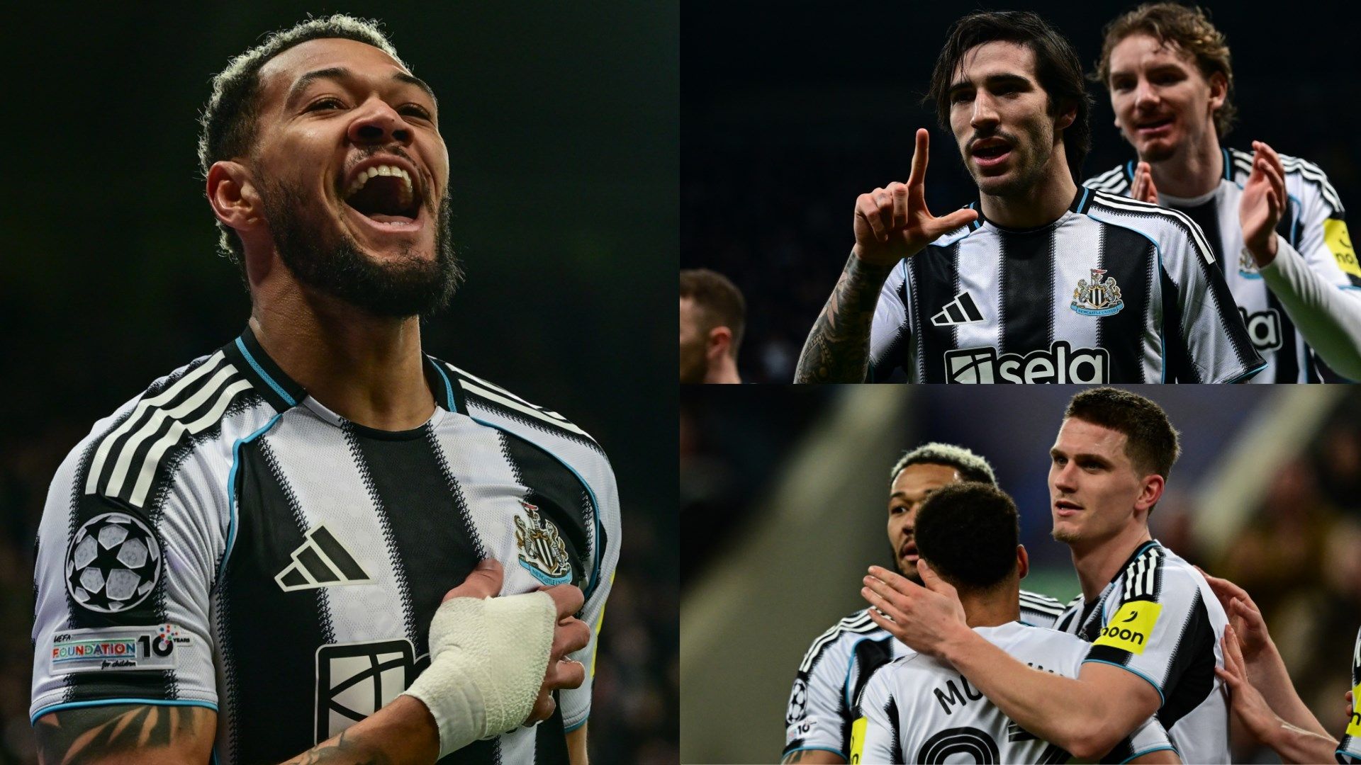 Joelinton Tonali Botman Newcastle GFX