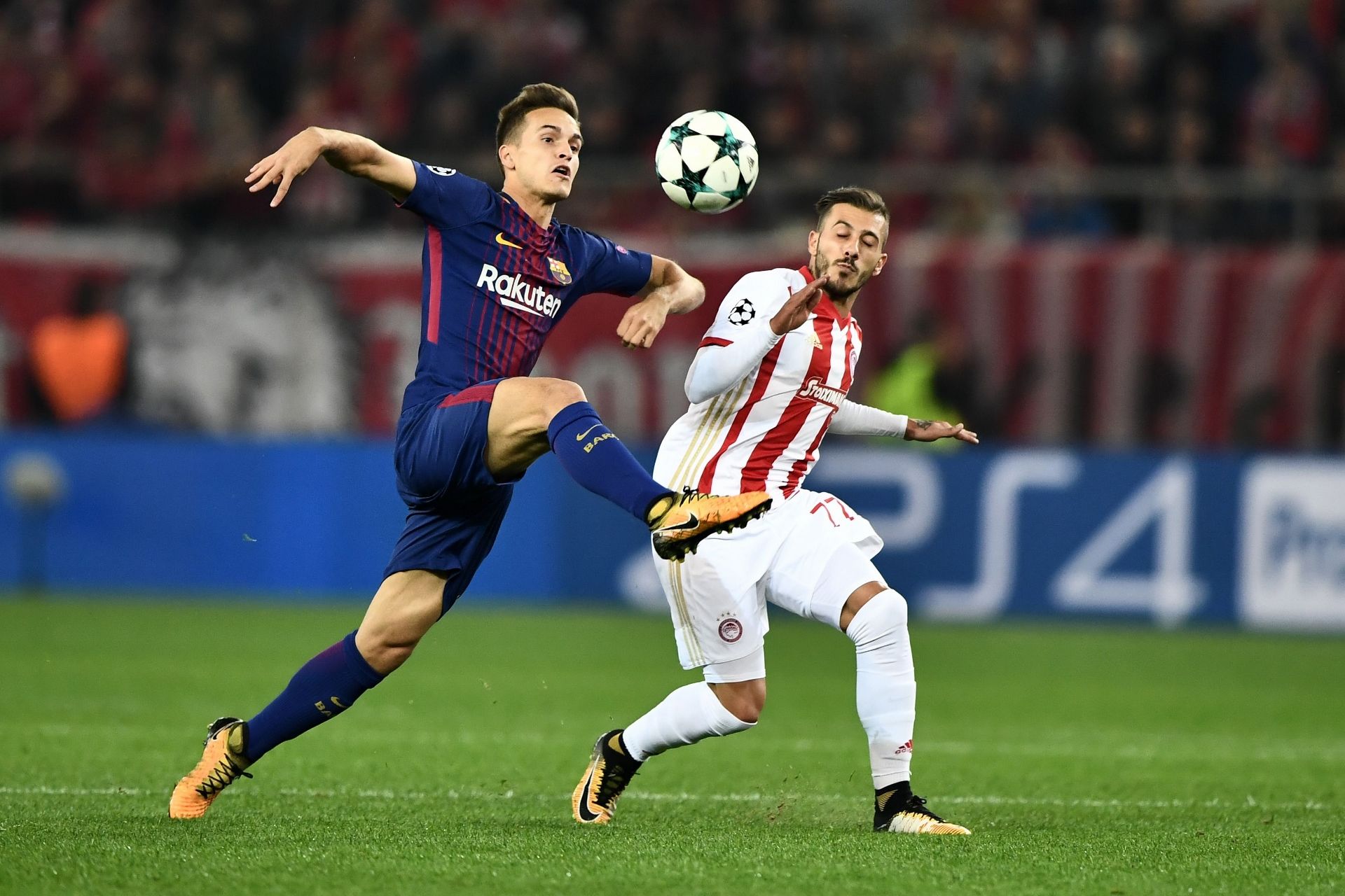 Denis Suarez Diogo Figueiras Olympiakos Barcelona UCL 31102017