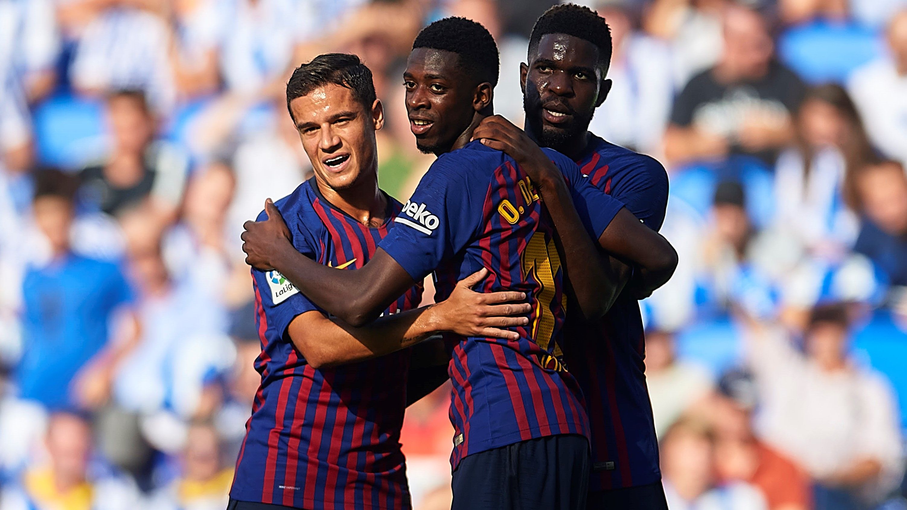 Ousmane Dembele Philippe Coutinho Real Sociedad Barcelona LaLiga 15092018