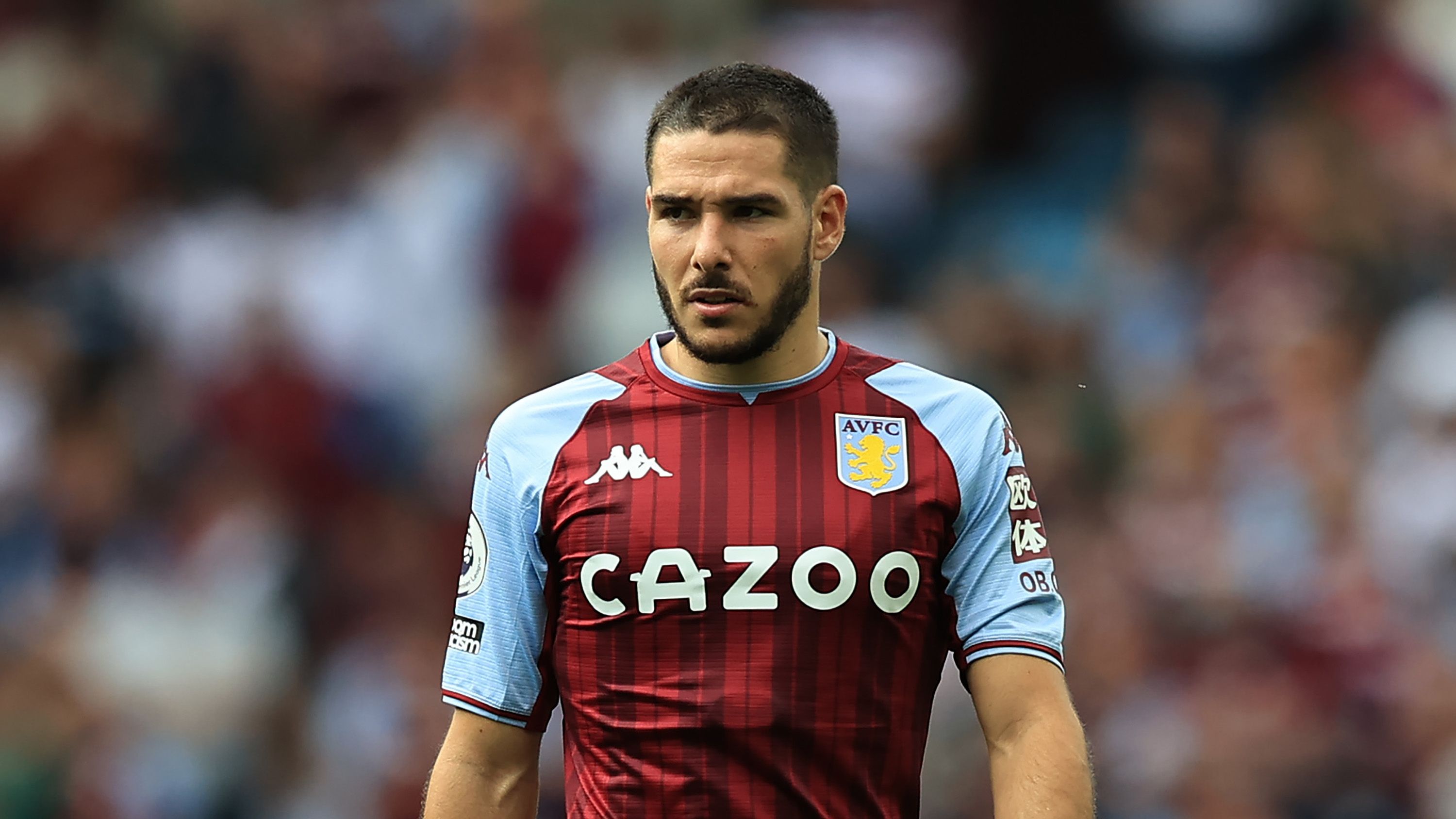 Emiliano Buendia d'Aston Villa pendant le match de Premier League entre Aston Villa et Brentford au Villa Park le 28 août 2021 à Birmingham, Angleterre.