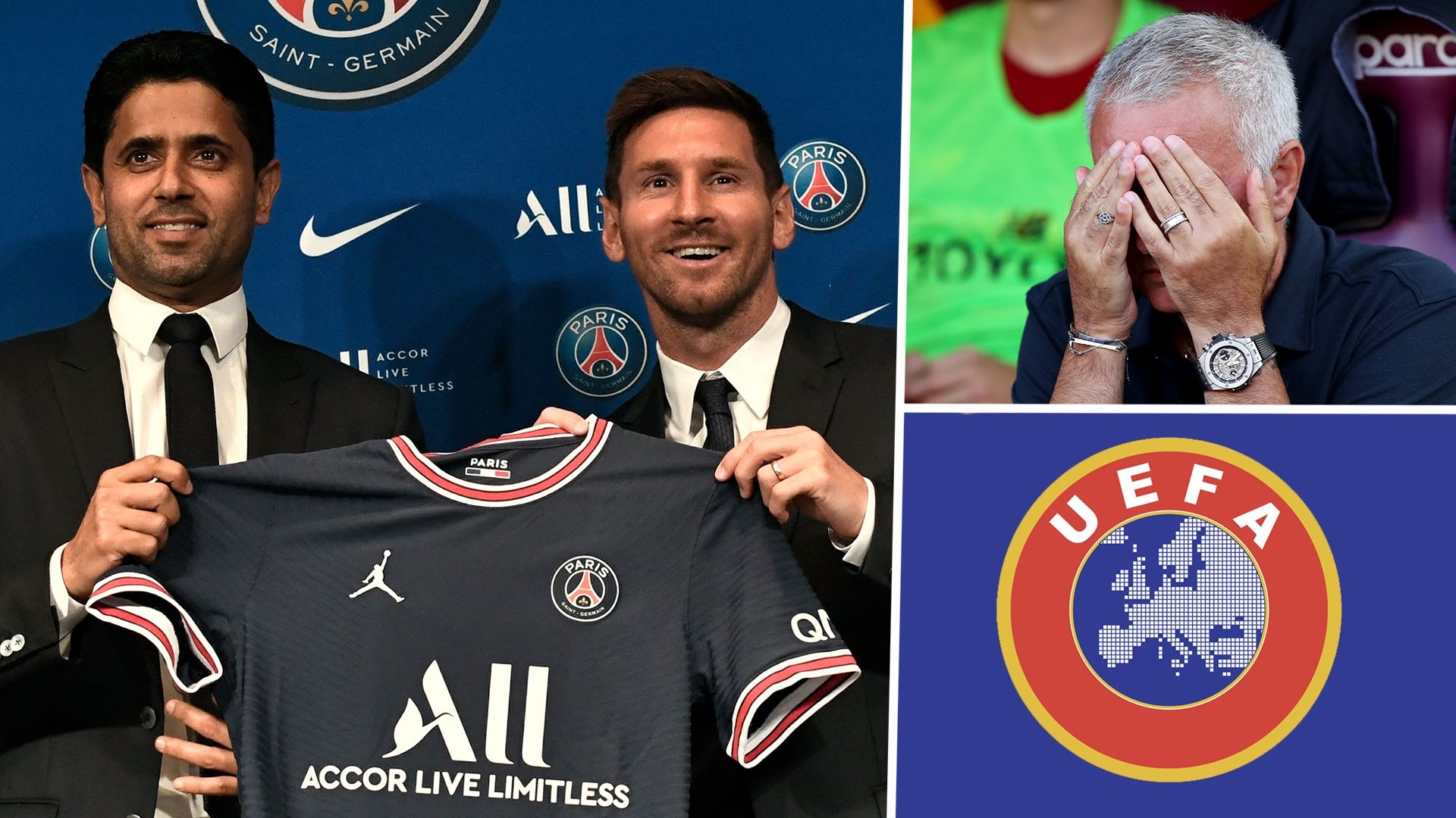 Al-Khelaifi Messi Mourinho UEFA