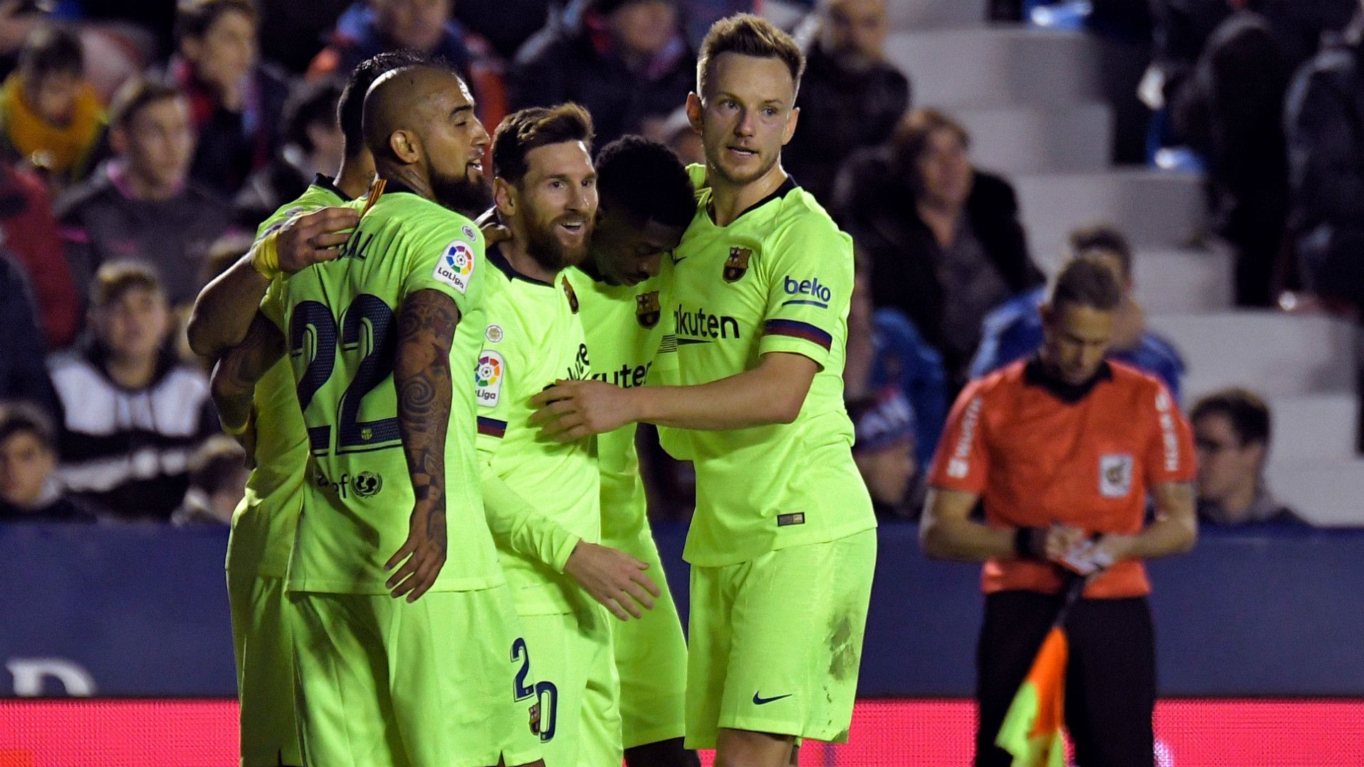 MESSI RAKITIC VIDAL LEVANTE BARCELONA LALIGA