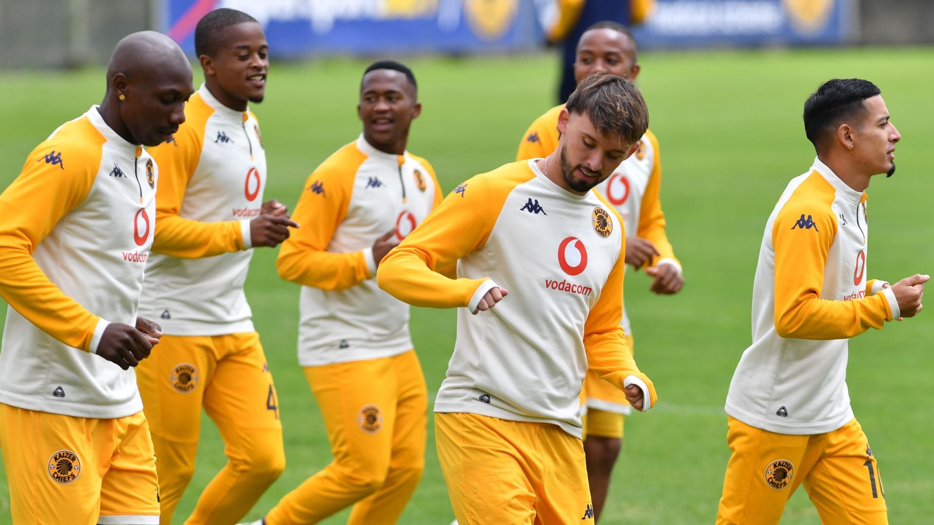 Etiosa Ighodaro, Wandile Duba, Ethan Chislett and Gaston Sirino, Kaizer Chiefs