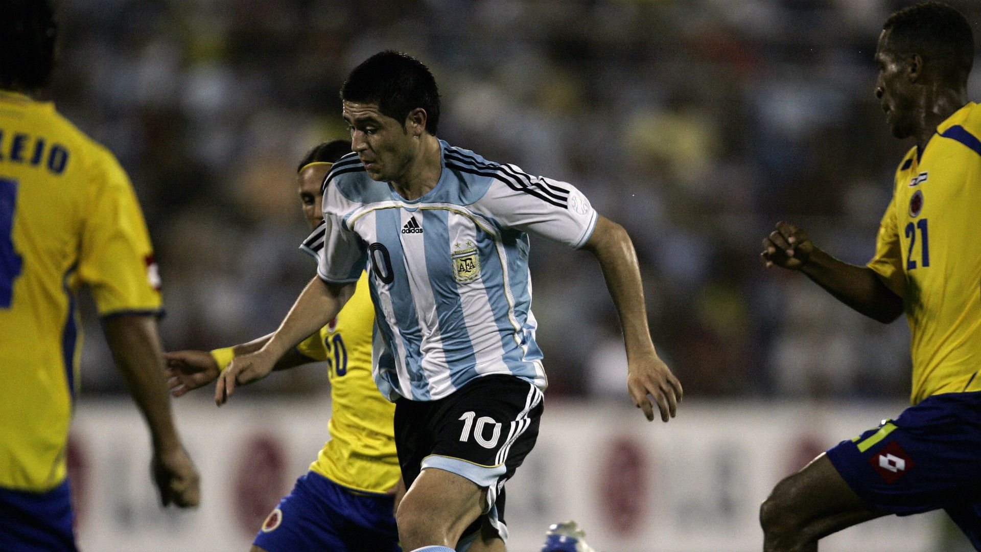 Riquelme - Argentina 4-2 Colombia. Copa América 2007 - 03072007.