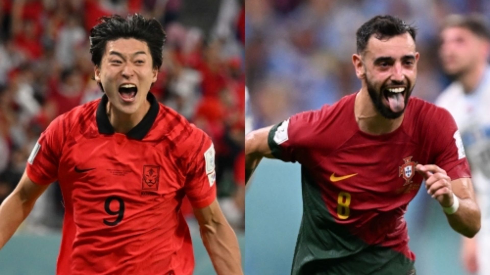 Cho Gue-sung Korea Republic Bruno Fernandes Portugal