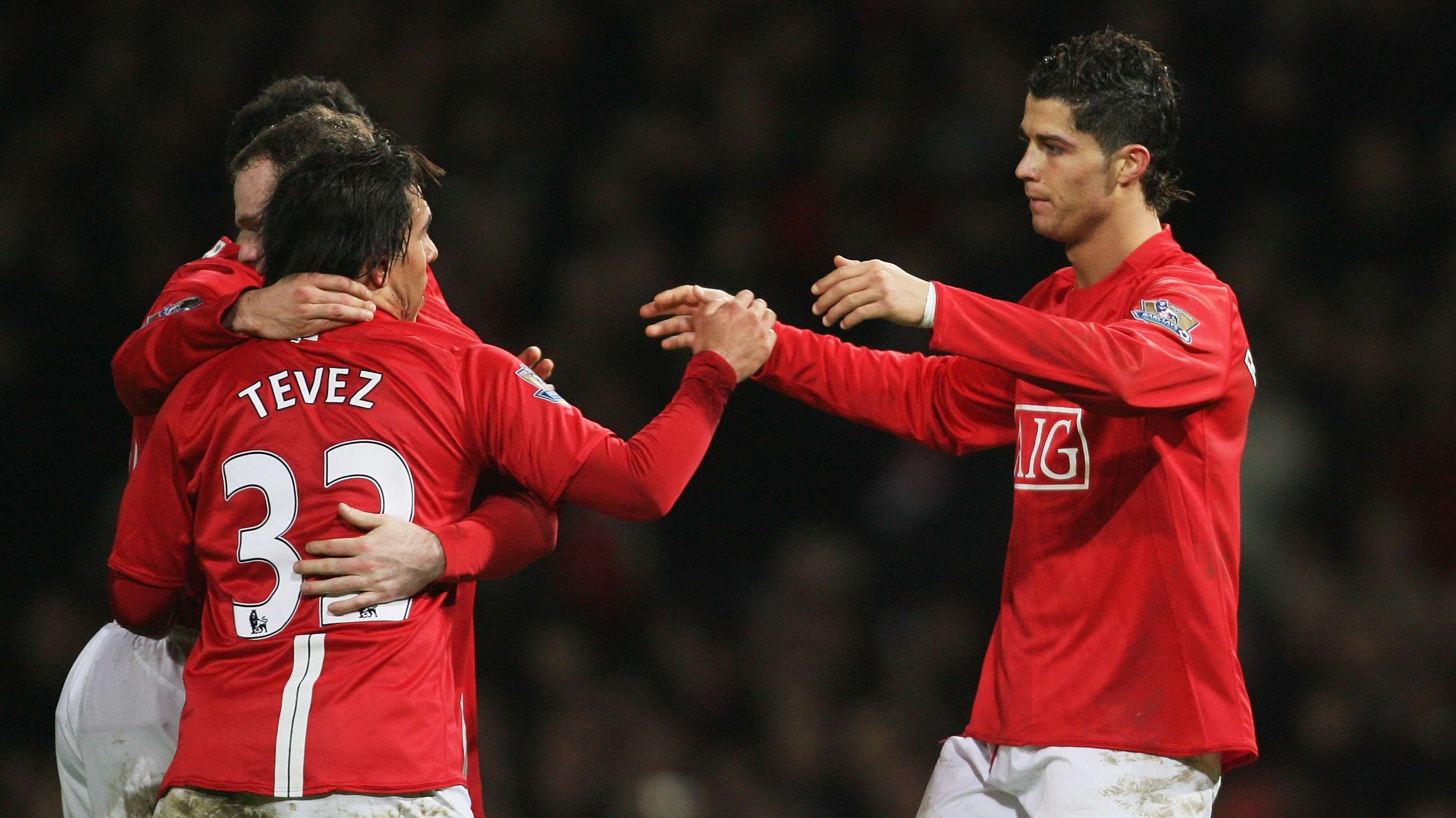 Cristiano Ronaldo Wayne Rooney Carlos Tevez Manchester United