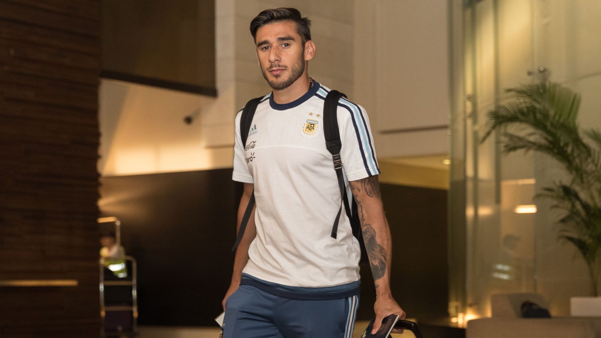 Eduardo Salvio Argentina Football Team in Singapore